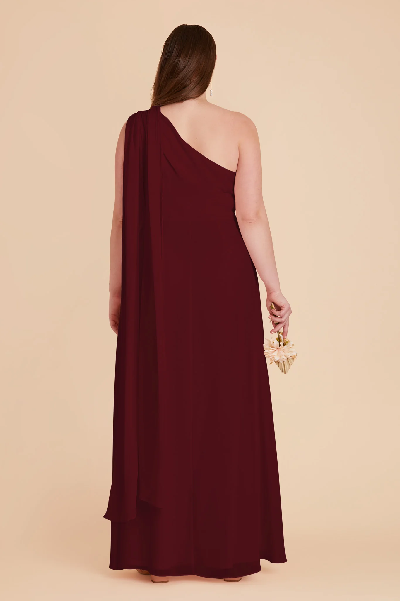 Melissa Chiffon Dress - Cabernet - Image 15