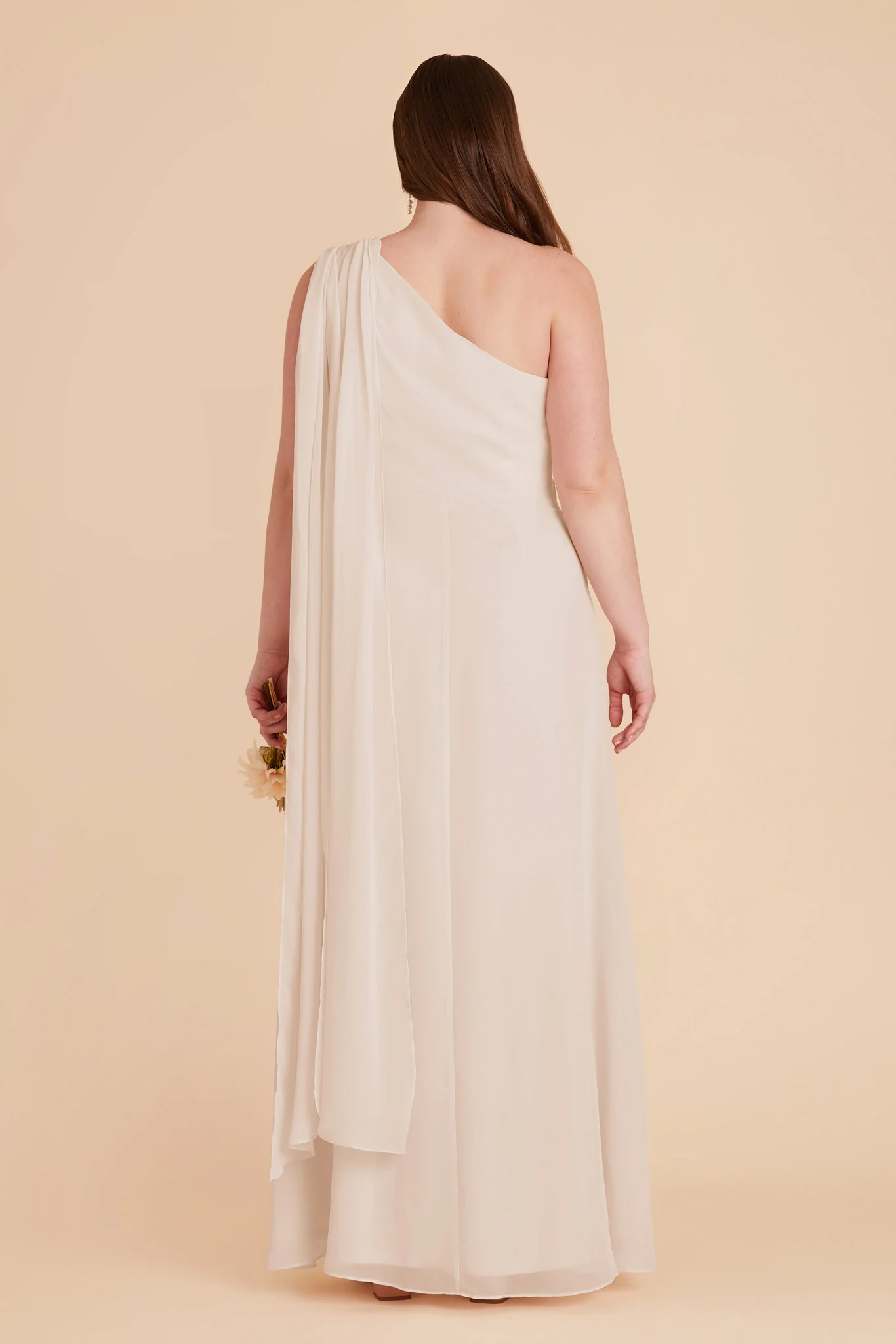 Melissa Chiffon Dress - Champagne - Image 11