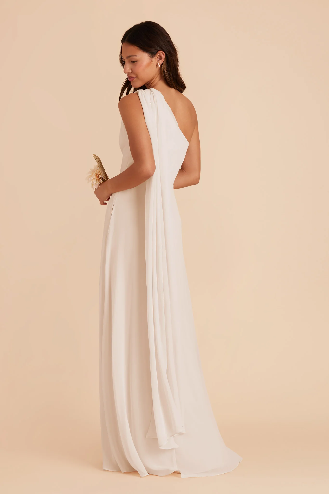 Melissa Chiffon Dress - Champagne - Image 7