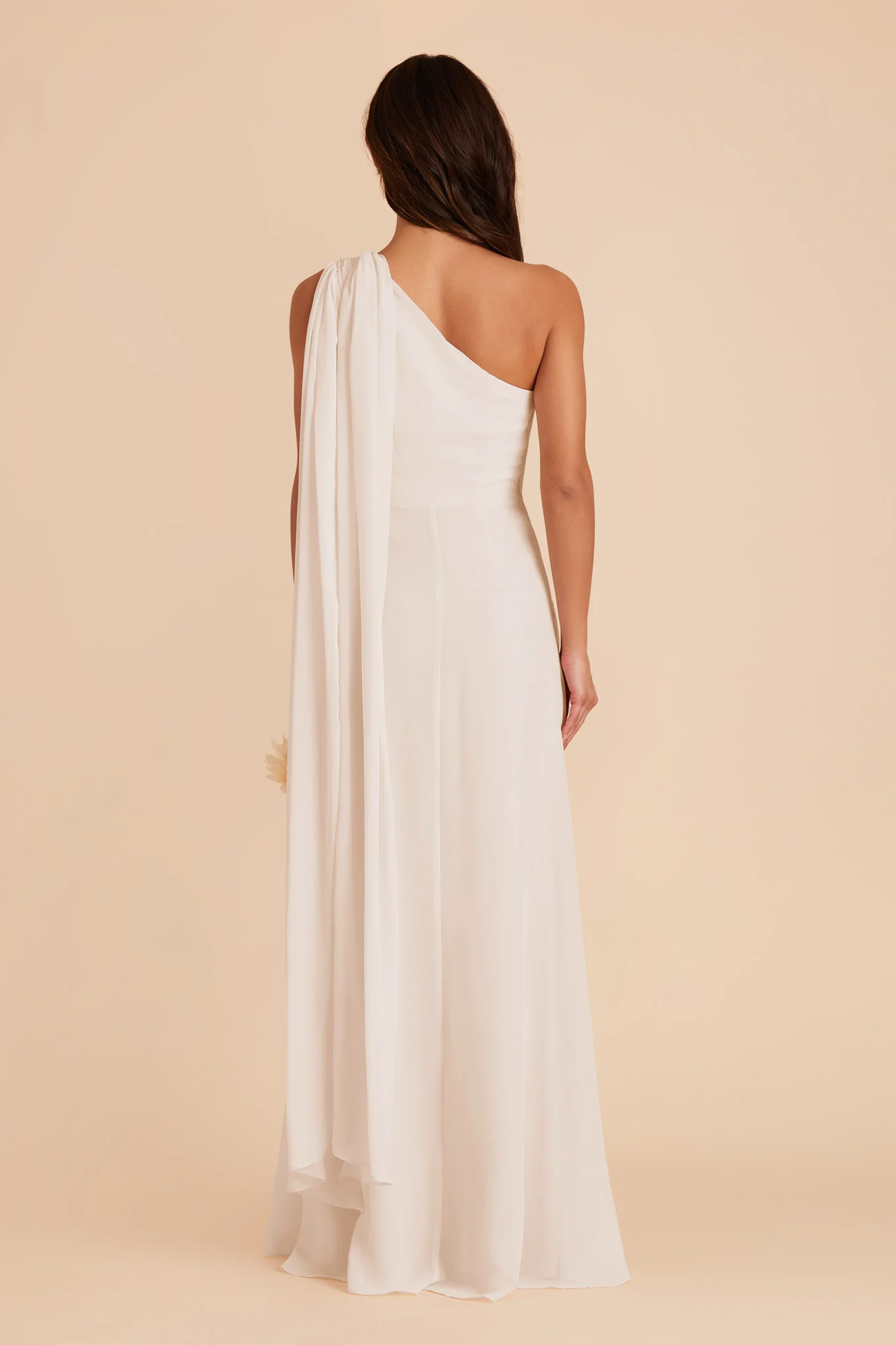 Melissa Chiffon Dress - Champagne - Image 8
