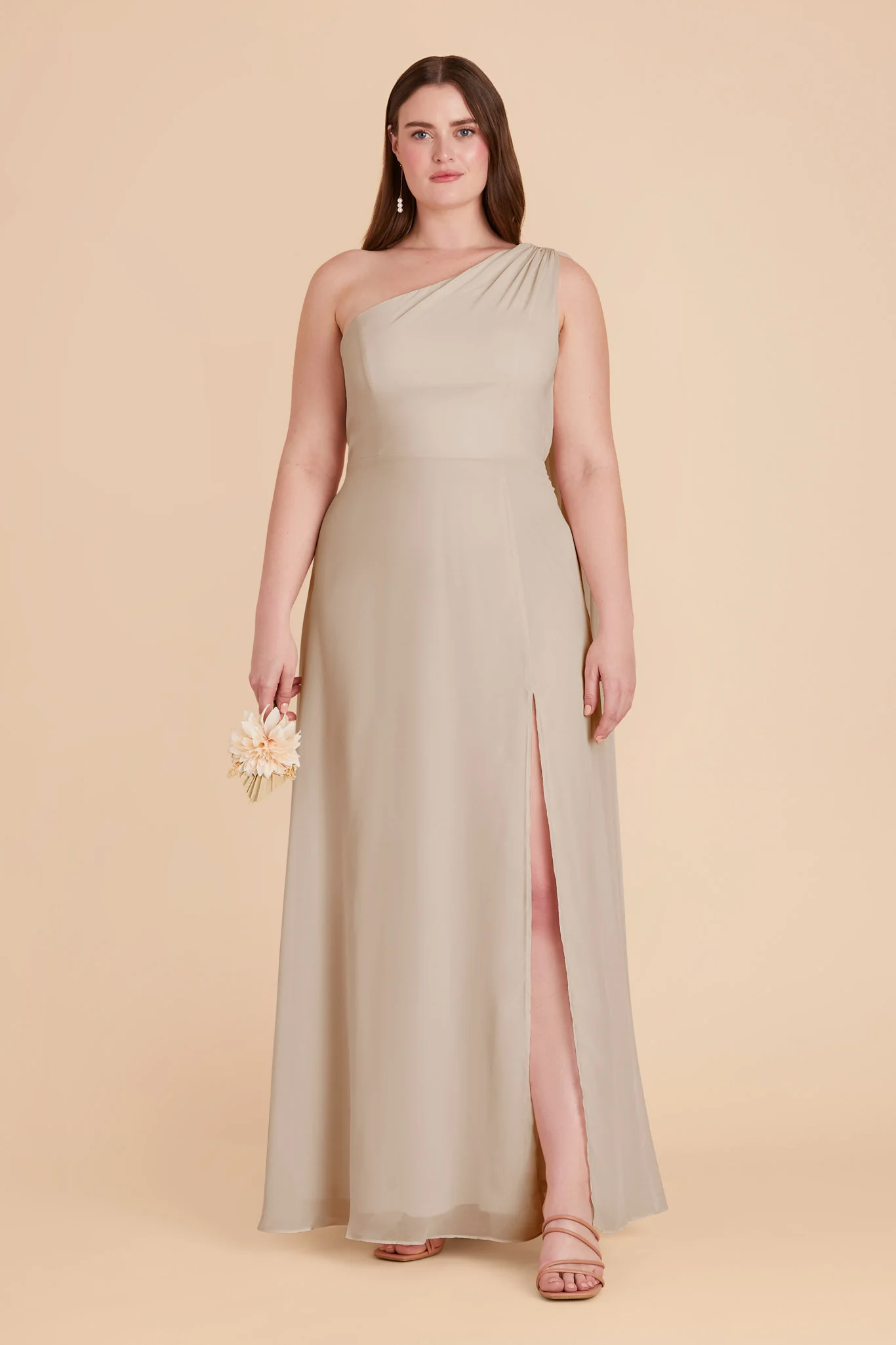 Melissa Chiffon Dress - Classic Champagne - Image 2