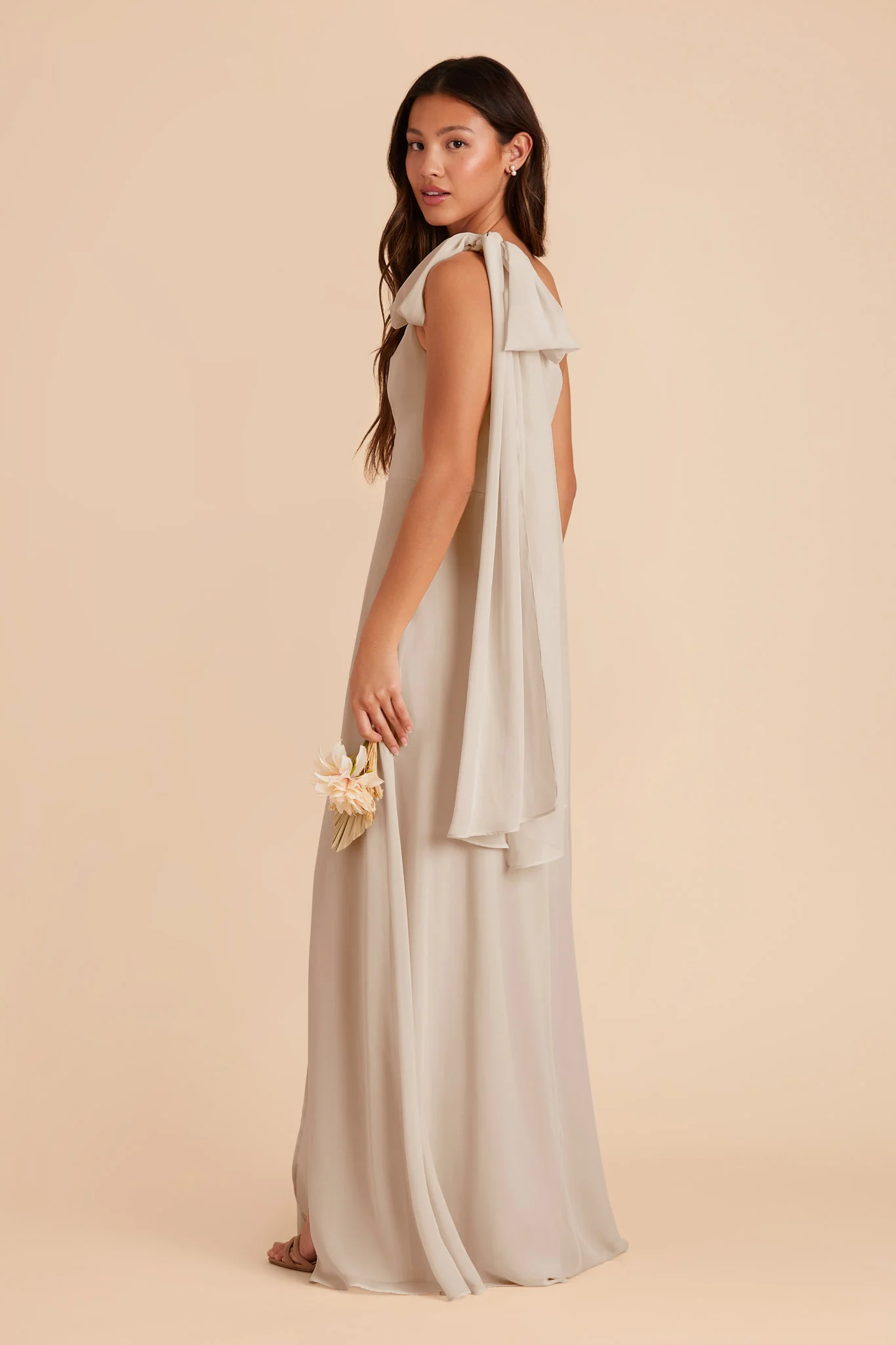 Melissa Chiffon Dress - Classic Champagne - Image 6