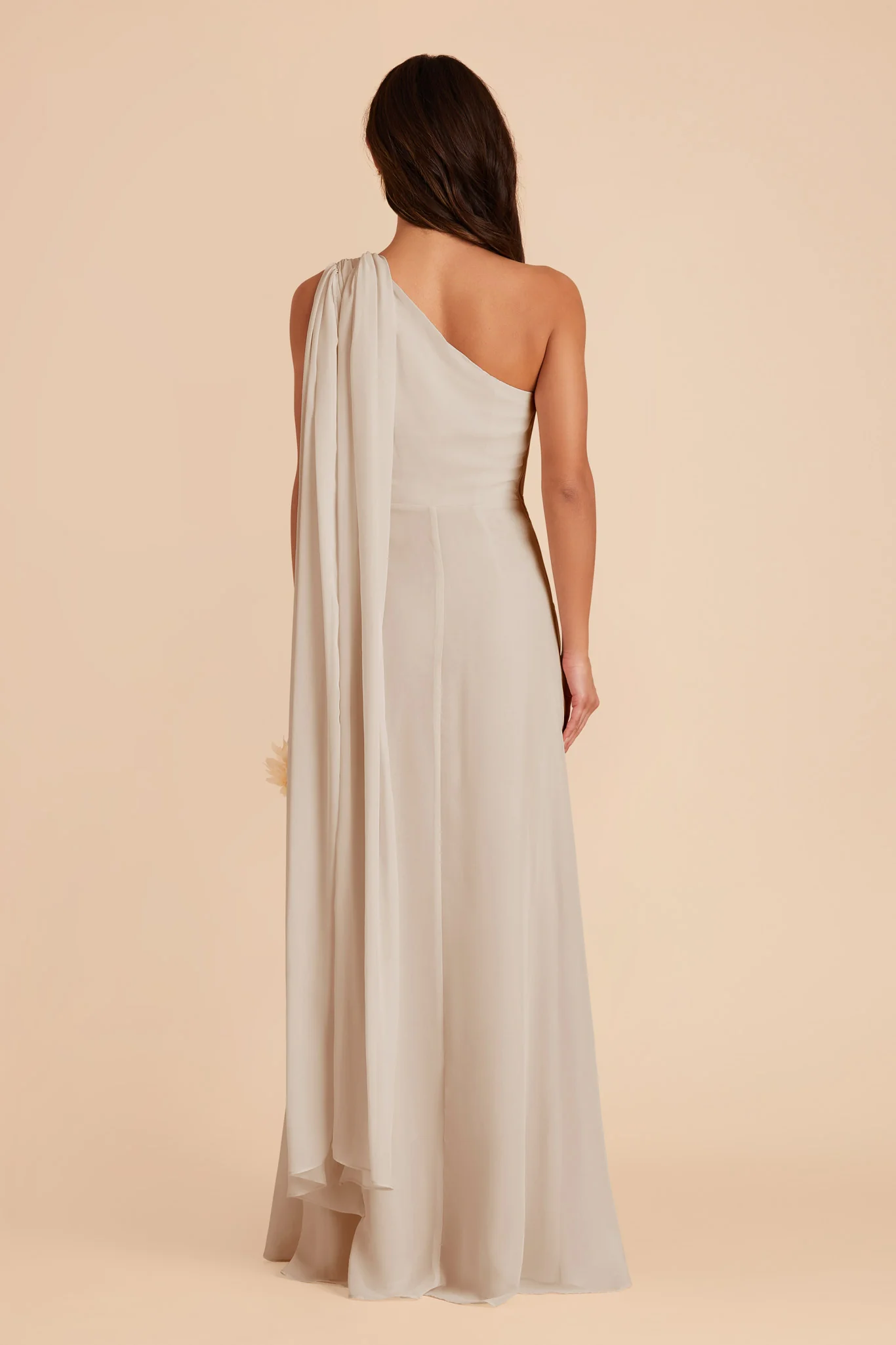 Melissa Chiffon Dress - Classic Champagne - Image 8
