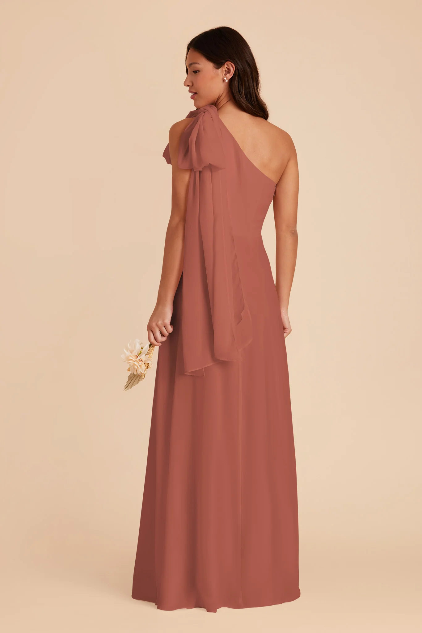 Melissa Chiffon Dress - Desert Rose - Image 8
