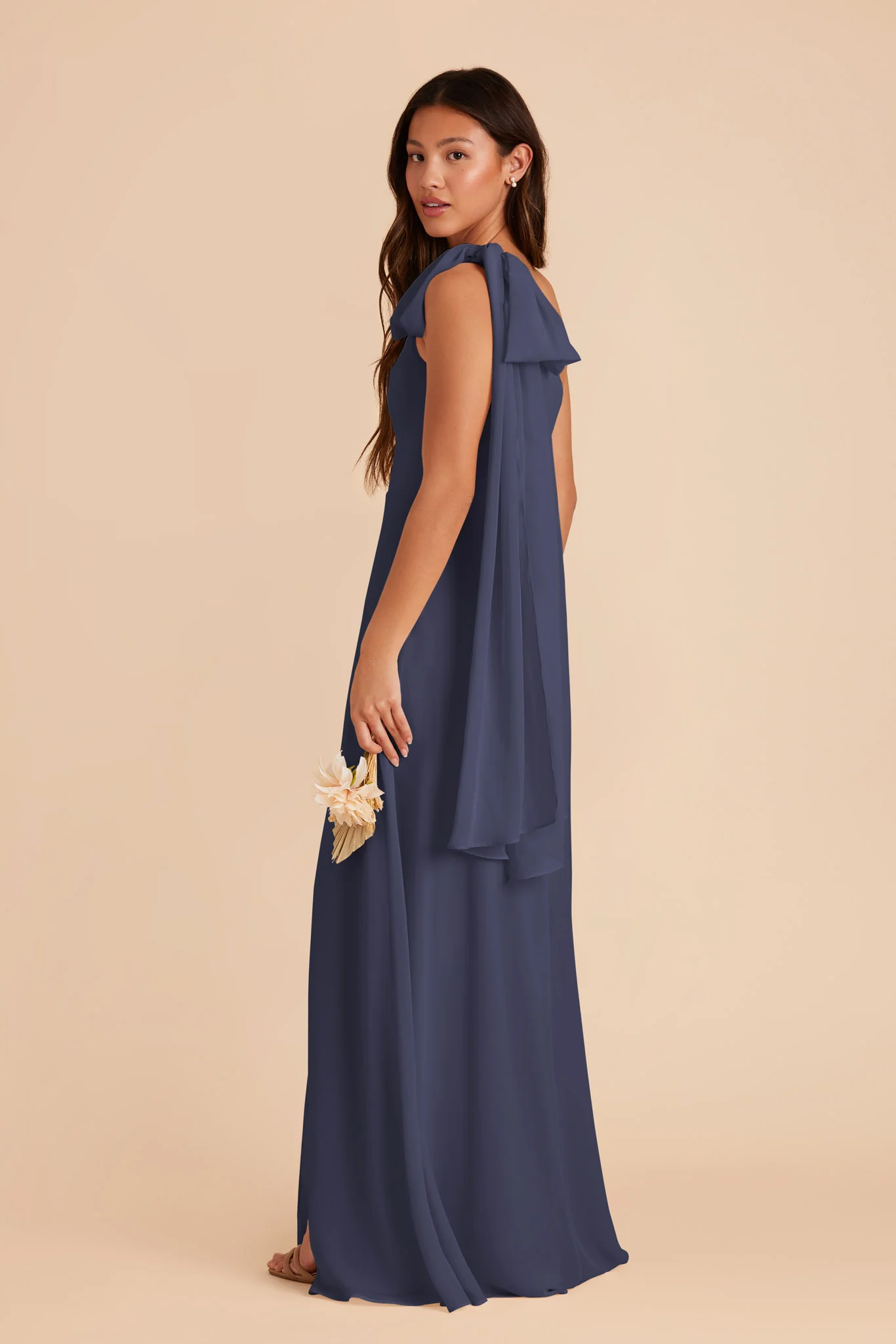 Melissa Chiffon Dress - Dusk Blue - Image 6