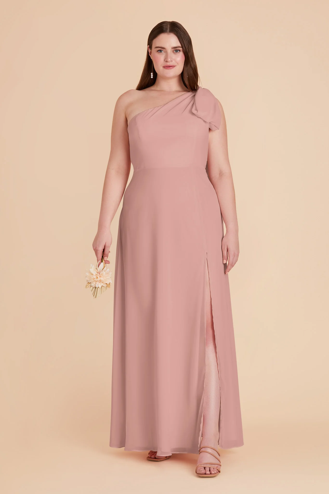 Melissa Chiffon Dress - English Rose - Image 10