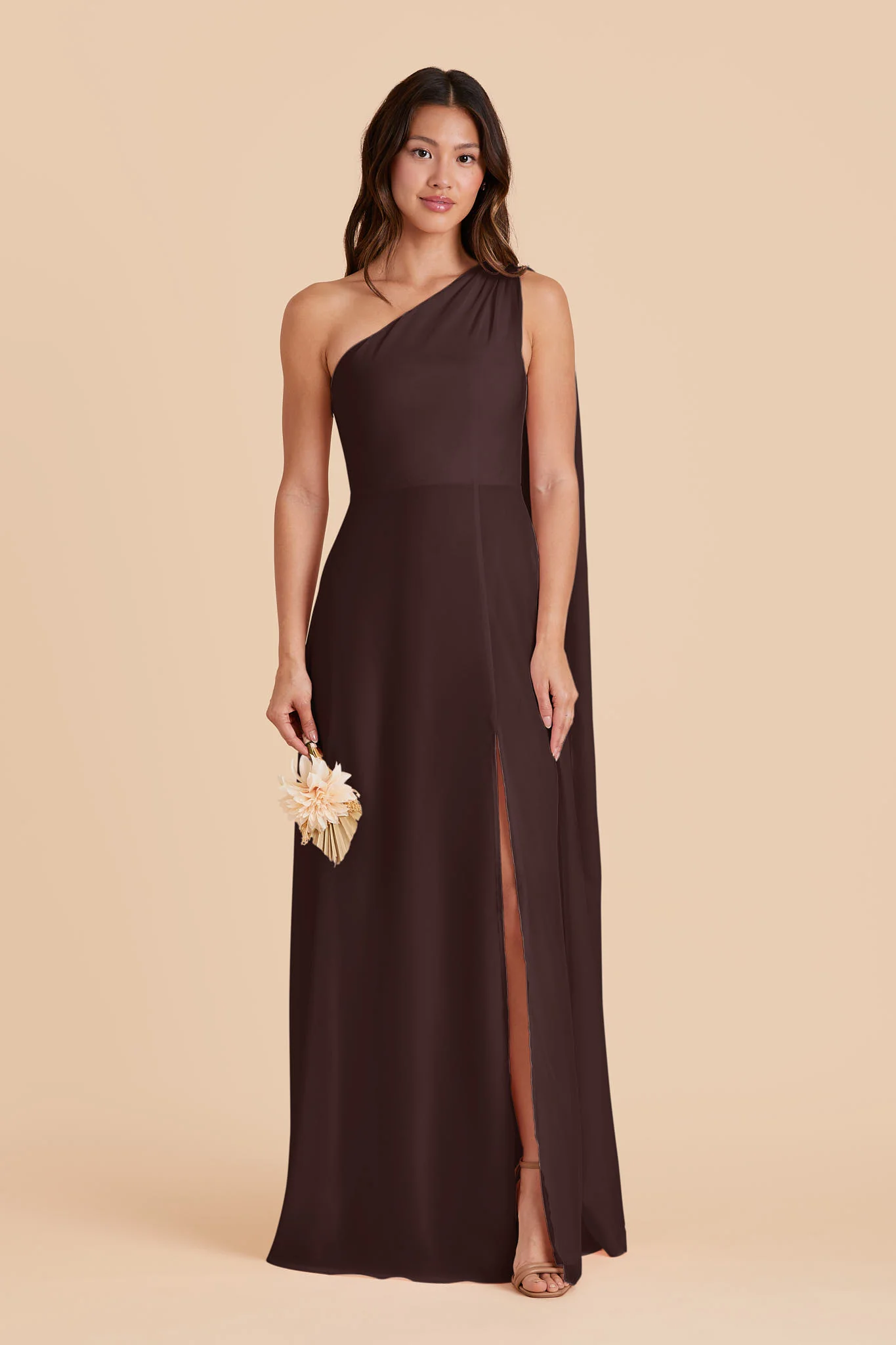Melissa Chiffon Dress - Espresso