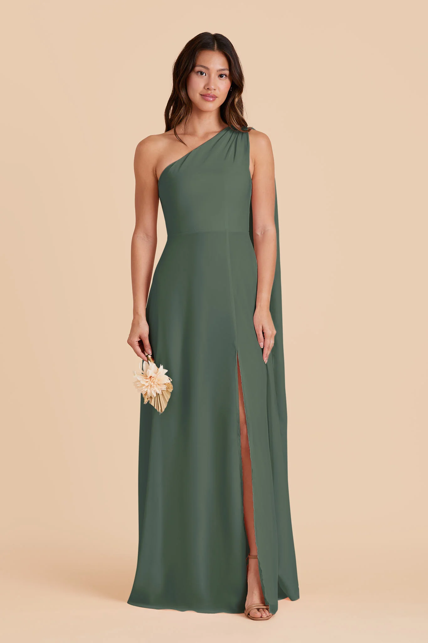 Melissa Chiffon Dress - Eucalyptus