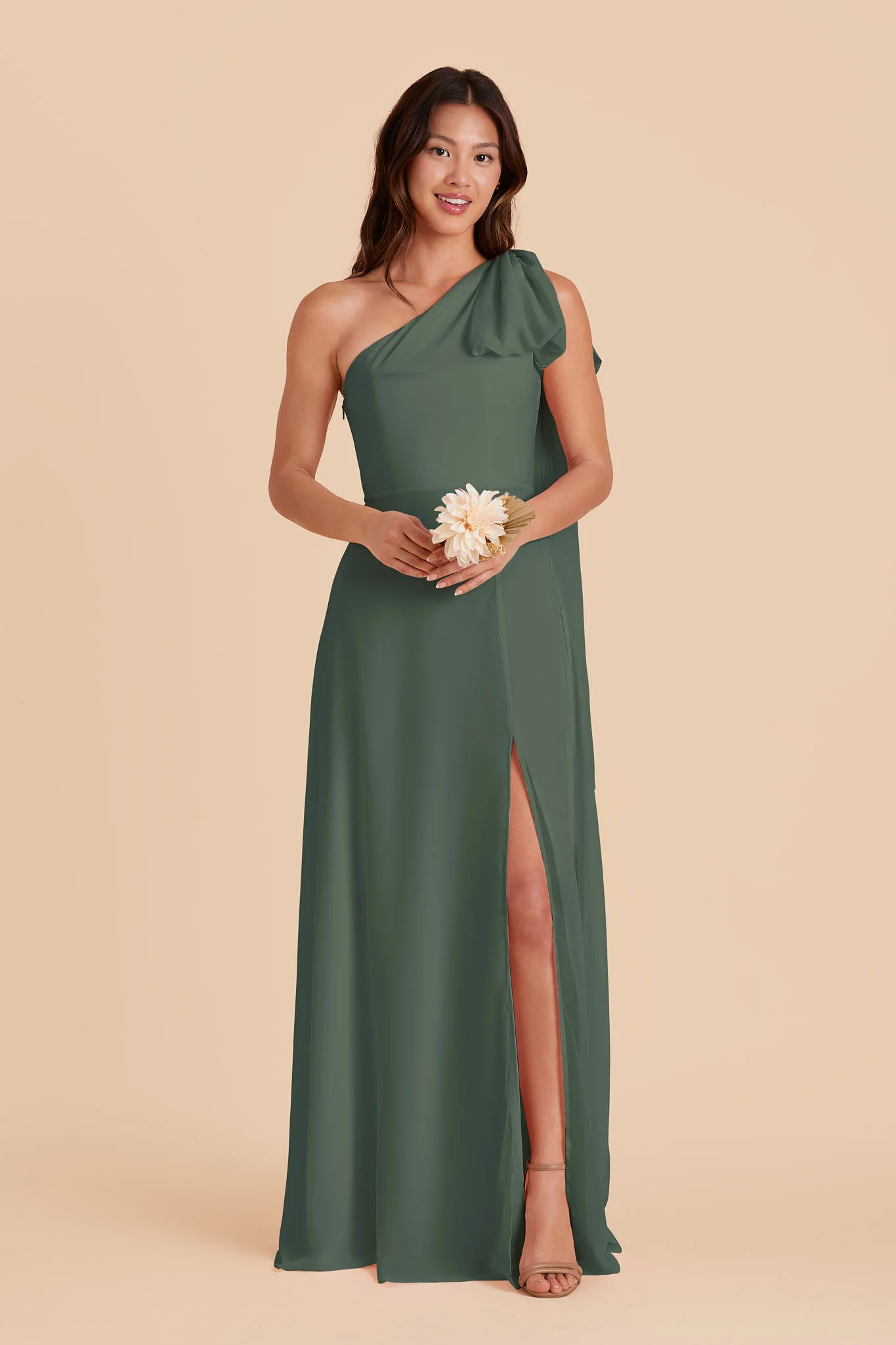 Melissa Chiffon Dress - Eucalyptus - Image 4