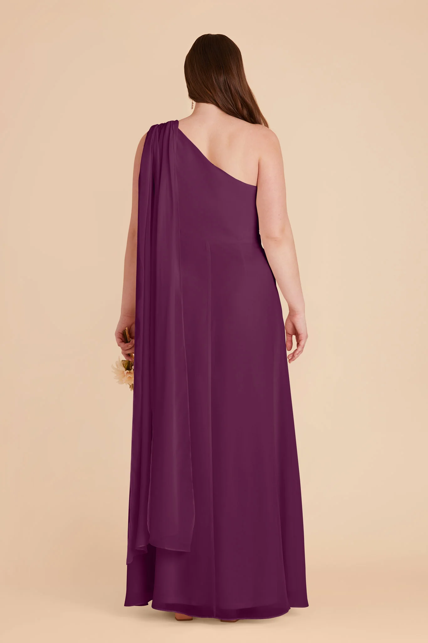 Melissa Chiffon Dress - Fig - Image 11