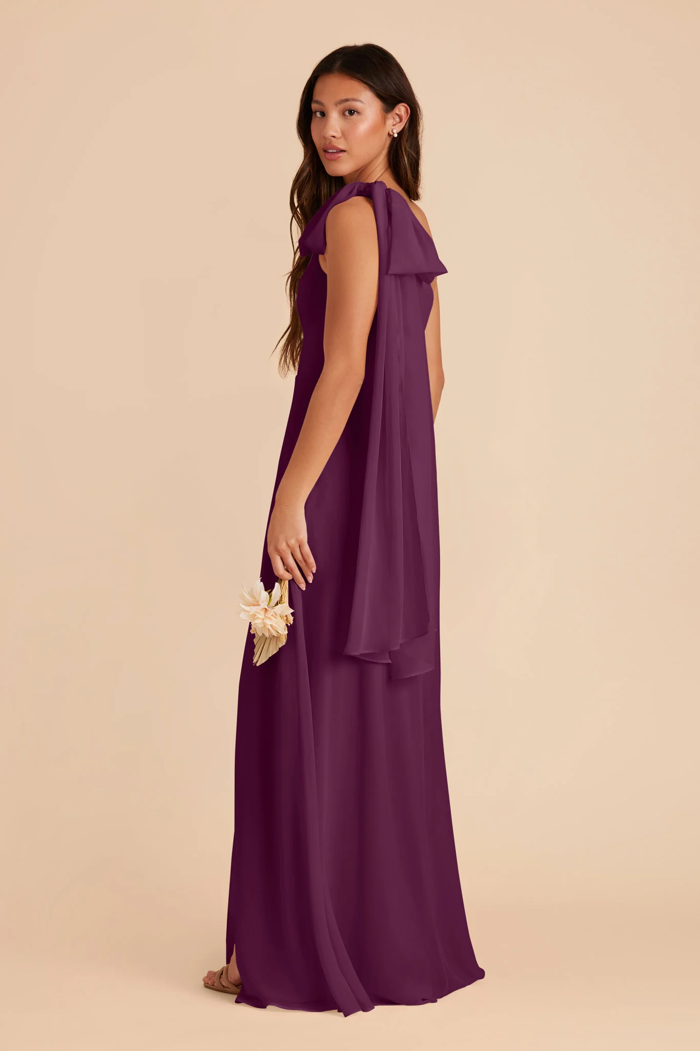 Melissa Chiffon Dress - Fig - Image 6