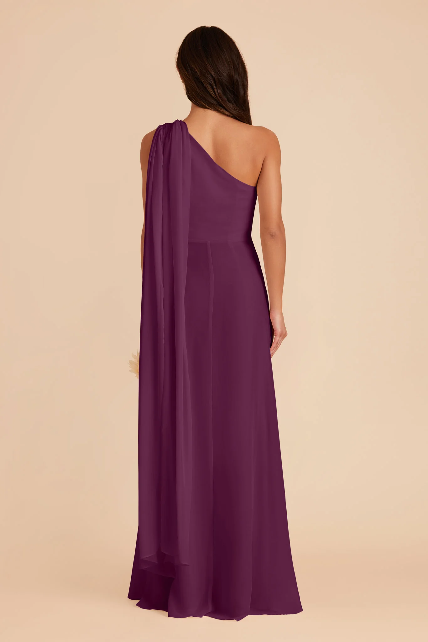 Melissa Chiffon Dress - Fig - Image 8