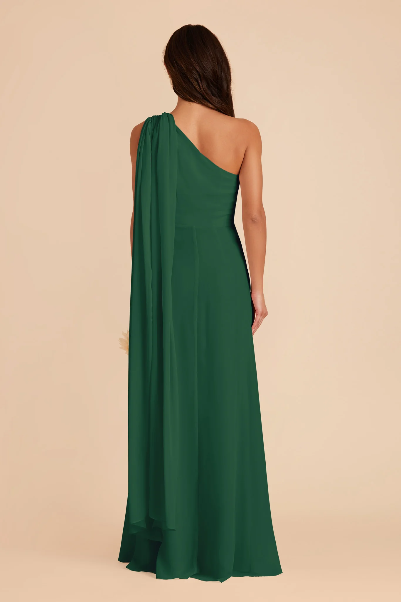 Melissa Chiffon Dress - Forest Green - Image 7