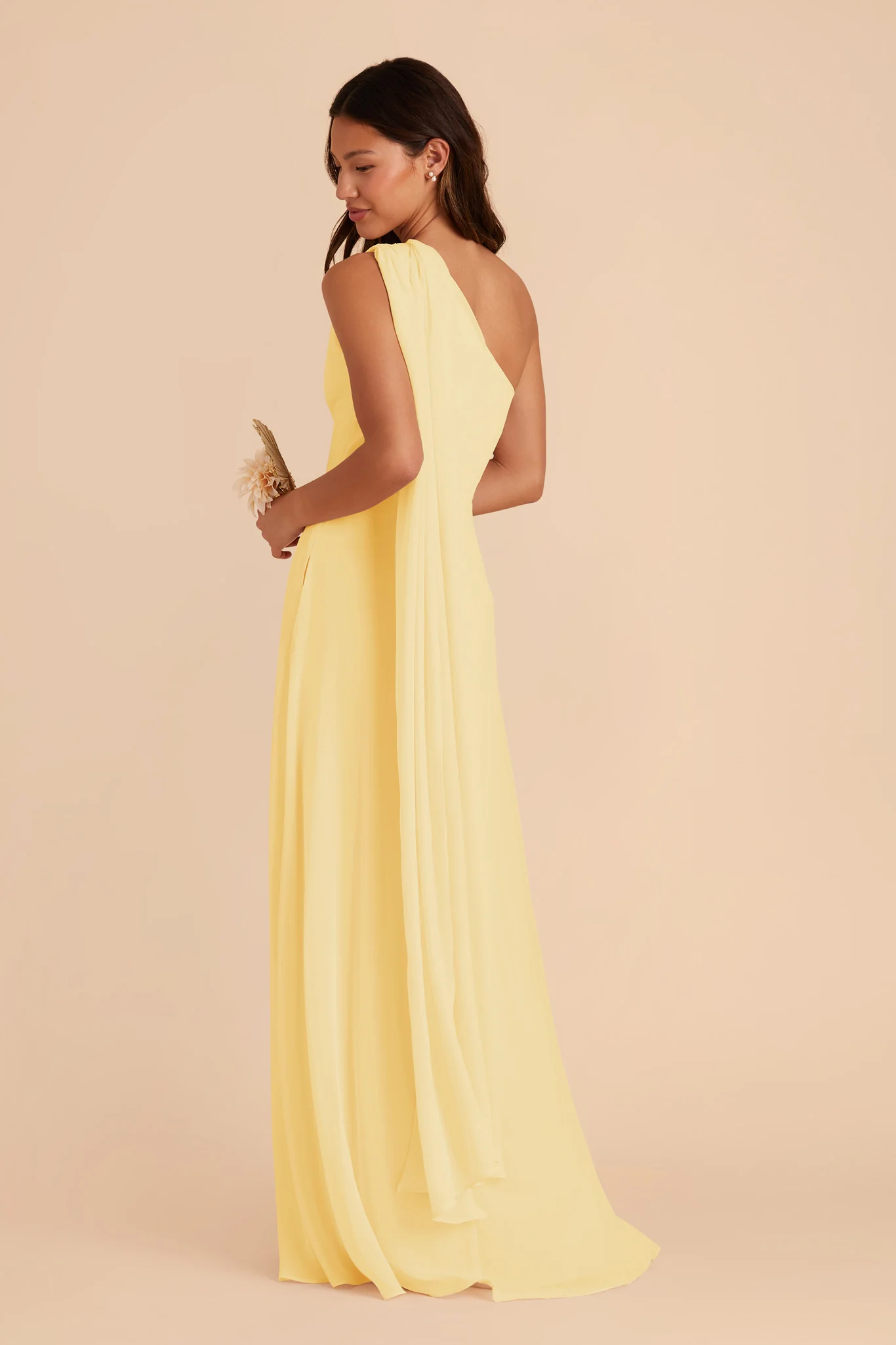 Melissa Chiffon Dress - Lemon Sorbet - Image 5