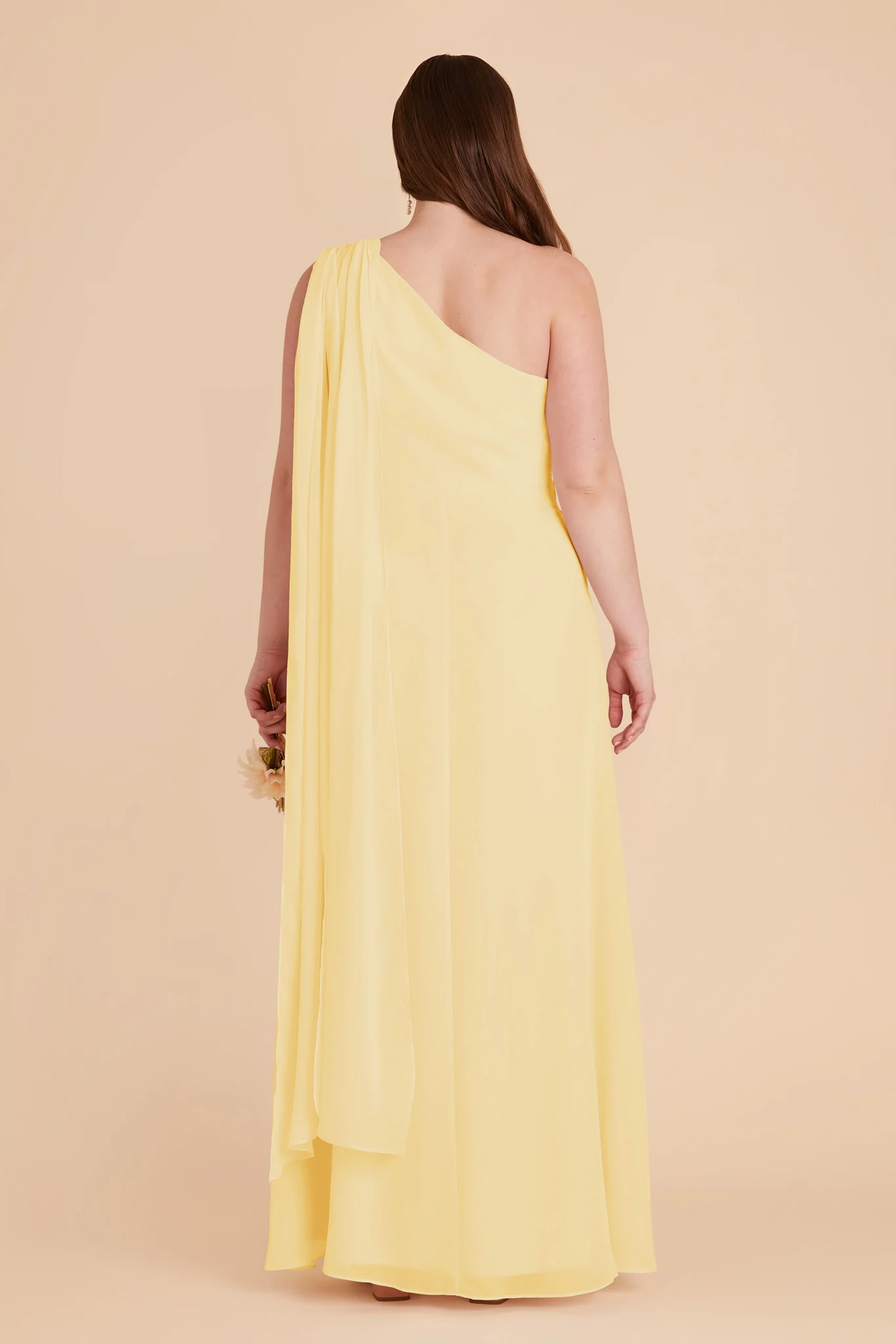 Melissa Chiffon Dress - Lemon Sorbet - Image 7
