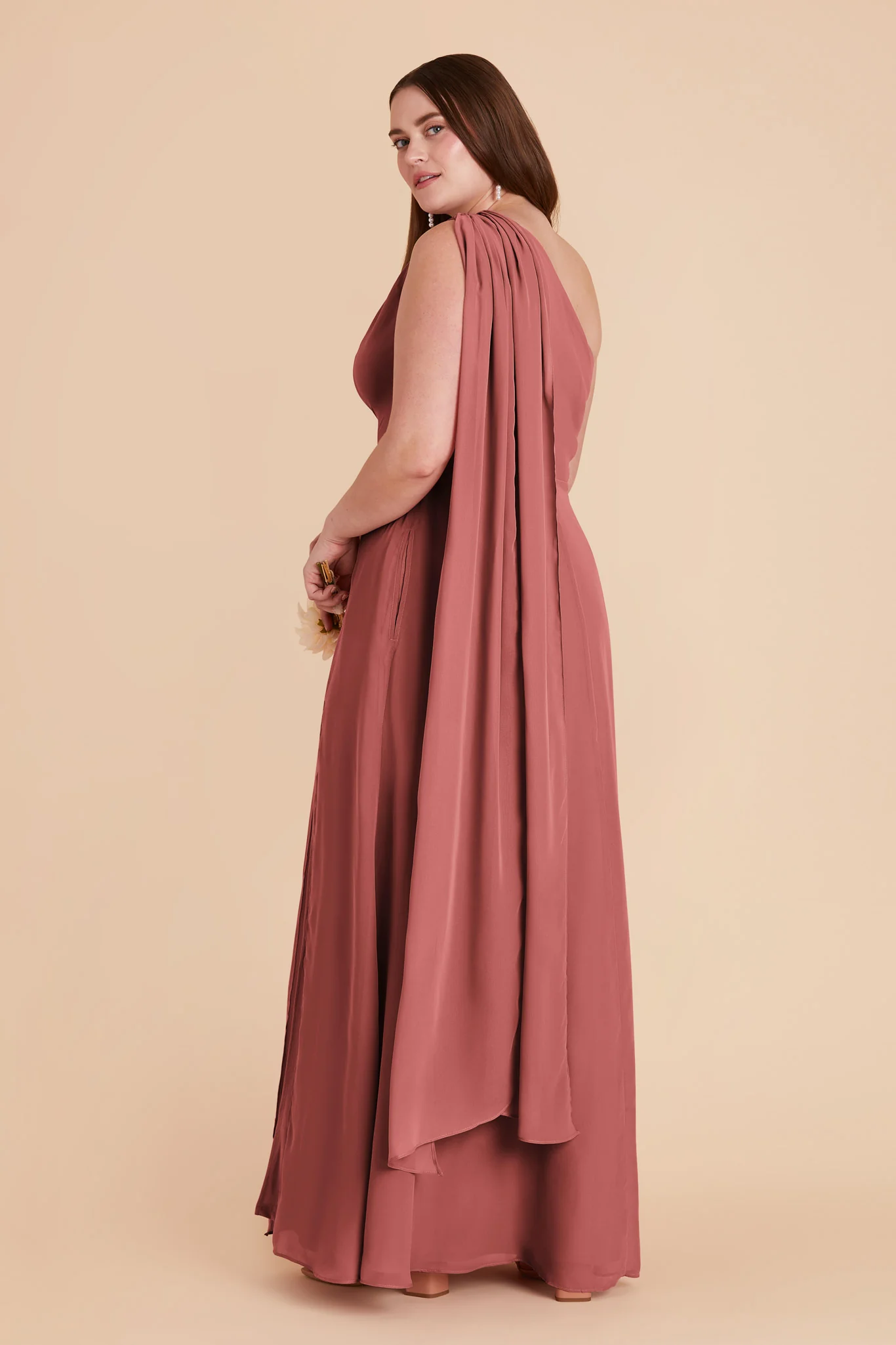 Melissa Chiffon Dress - Mulberry - Image 12