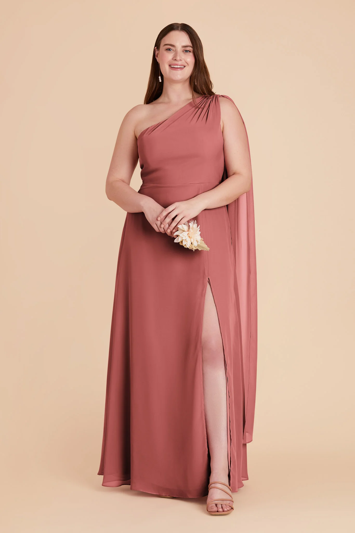 Melissa Chiffon Dress - Mulberry - Image 9
