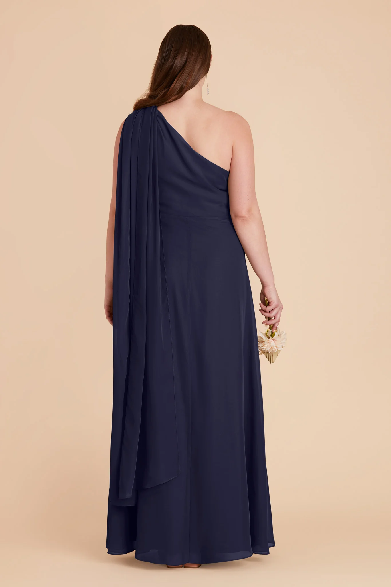 Melissa Chiffon Dress - Navy - Image 10