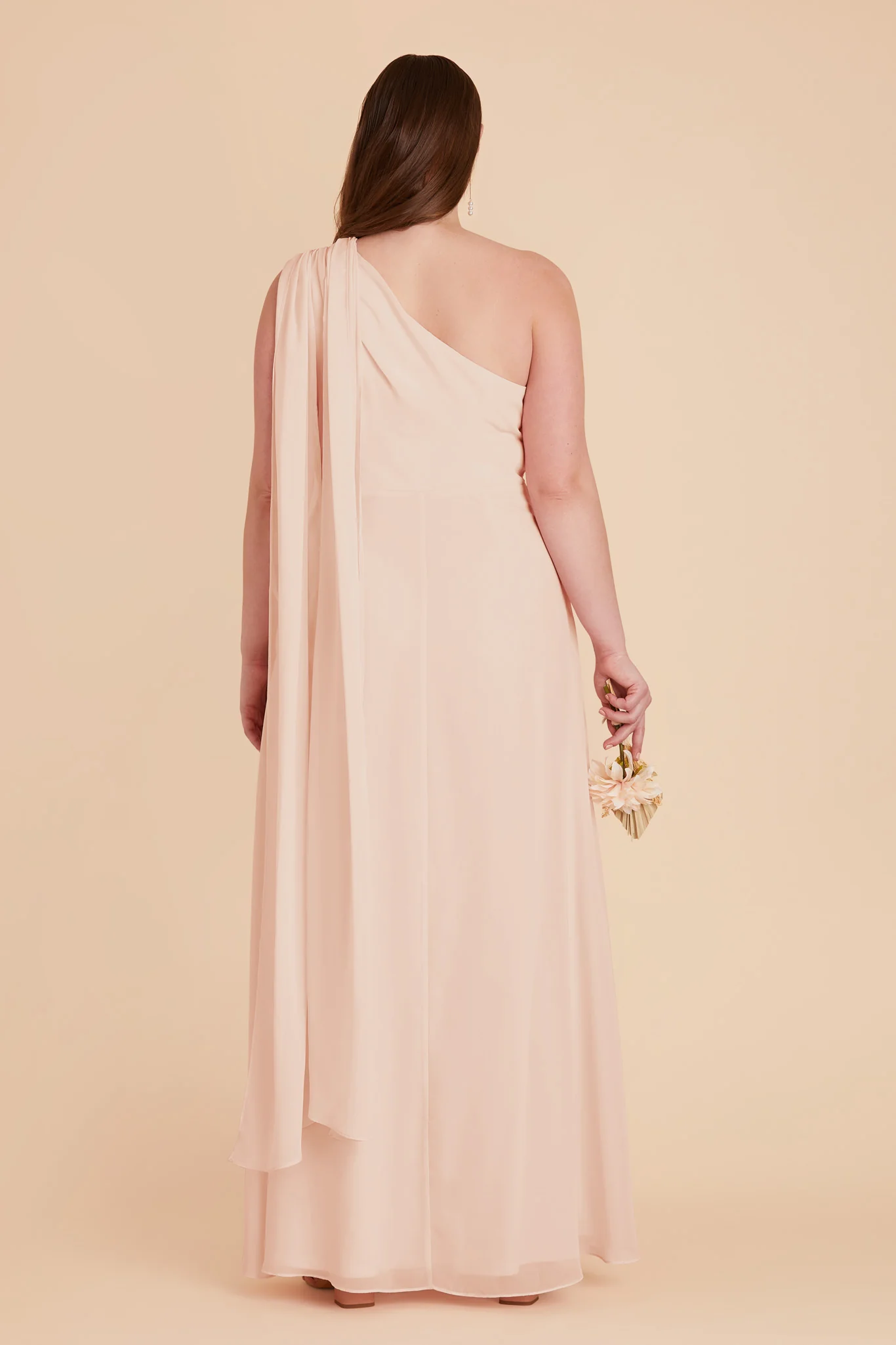 Melissa Chiffon Dress - Pale Blush - Image 15