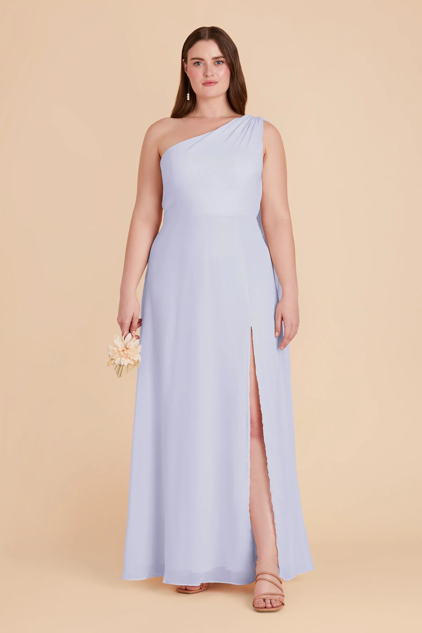 Melissa Chiffon Dress - Periwinkle Blue - Image 2