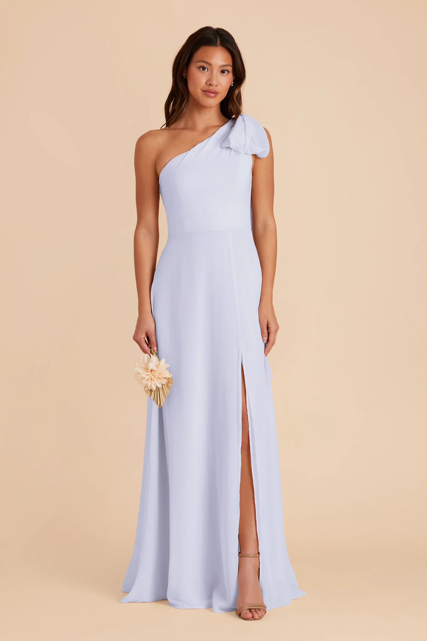 Melissa Chiffon Dress - Periwinkle Blue - Image 4