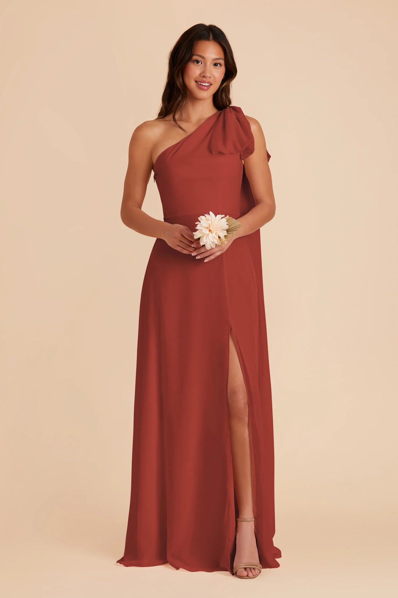Melissa Chiffon Dress - Spice - Image 5