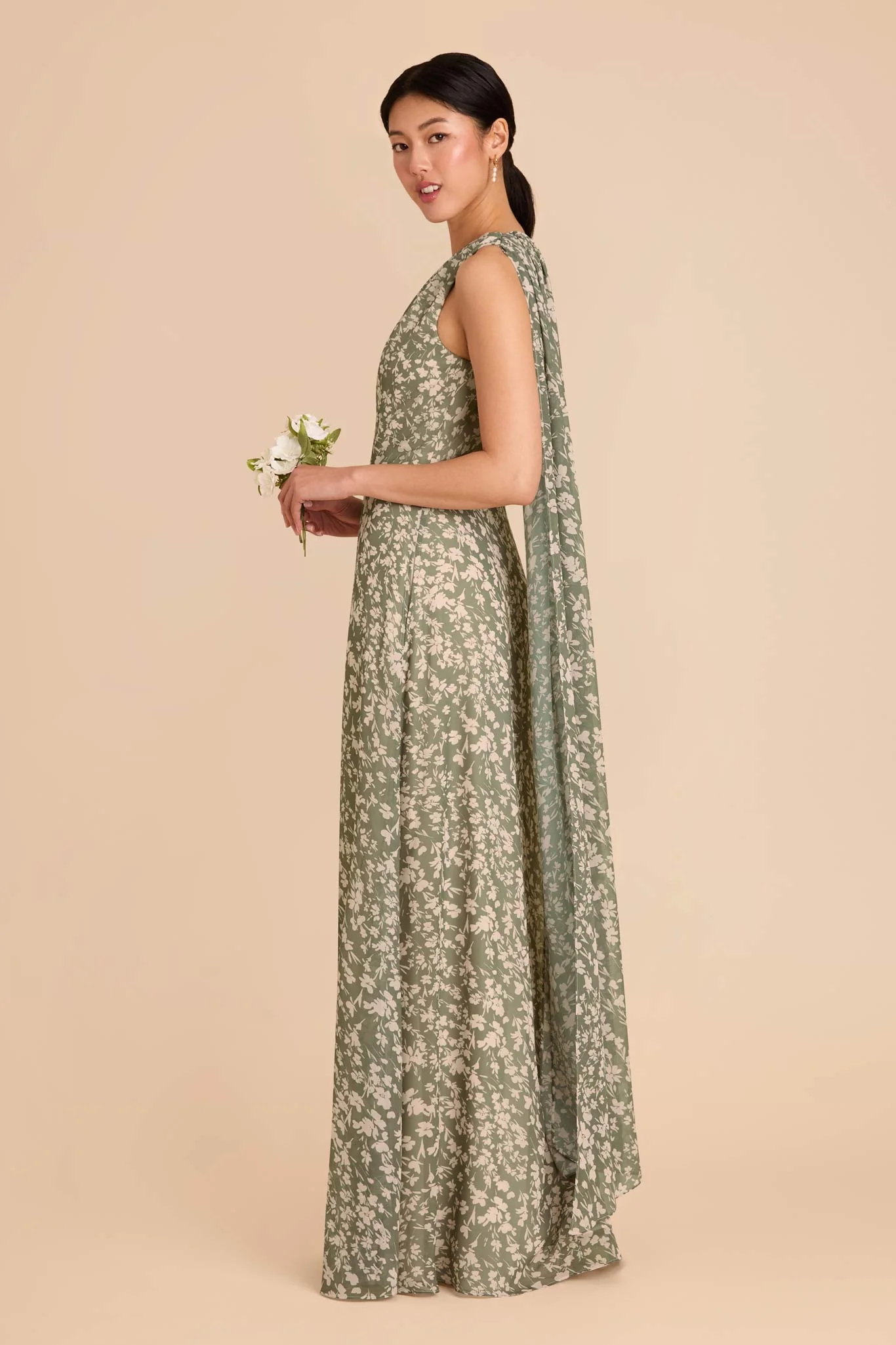 Melissa Chiffon Dress - Thyme Dreamy Floral - Image 4
