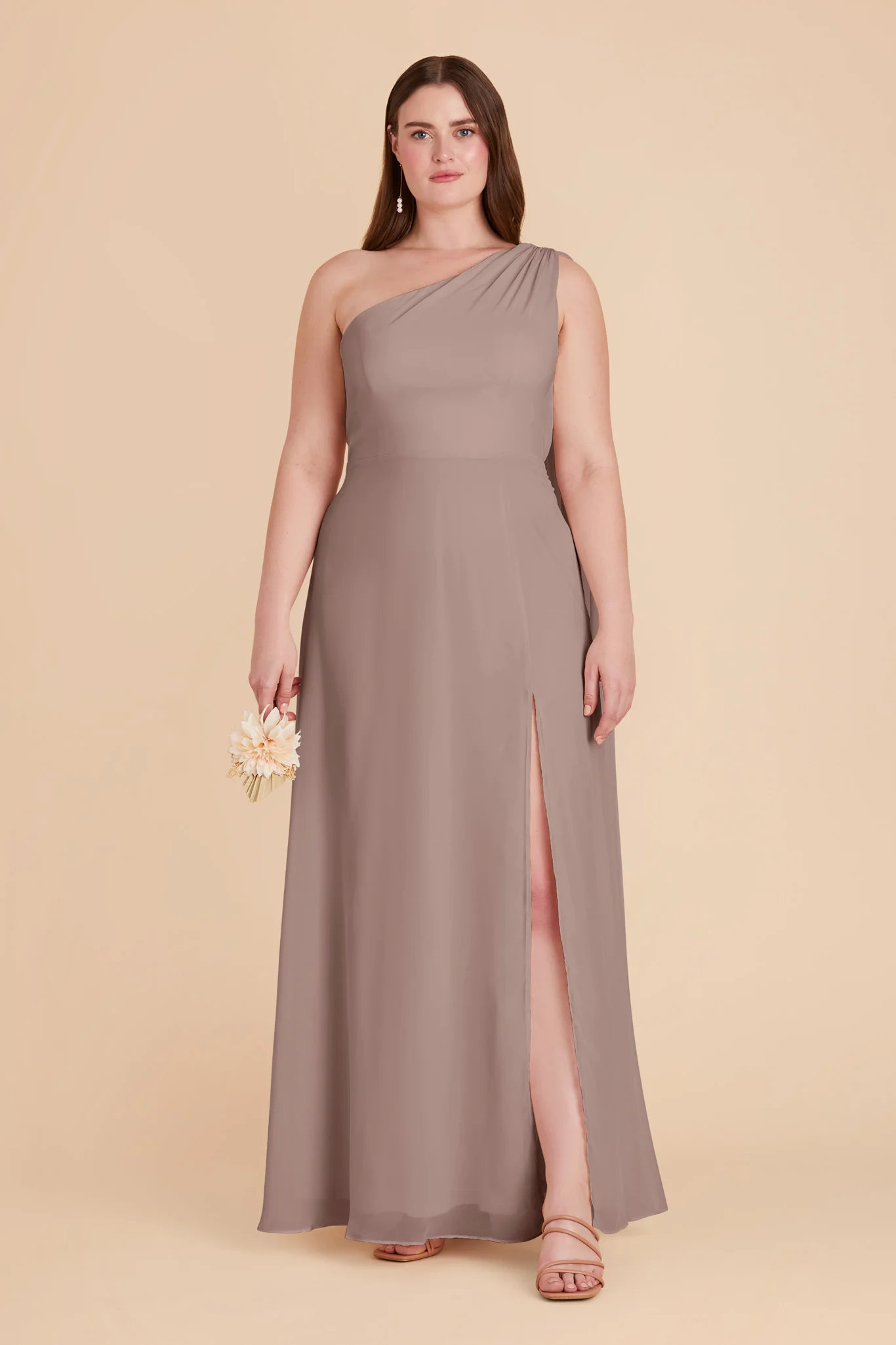 Melissa Chiffon Dress - Toffee - Image 2