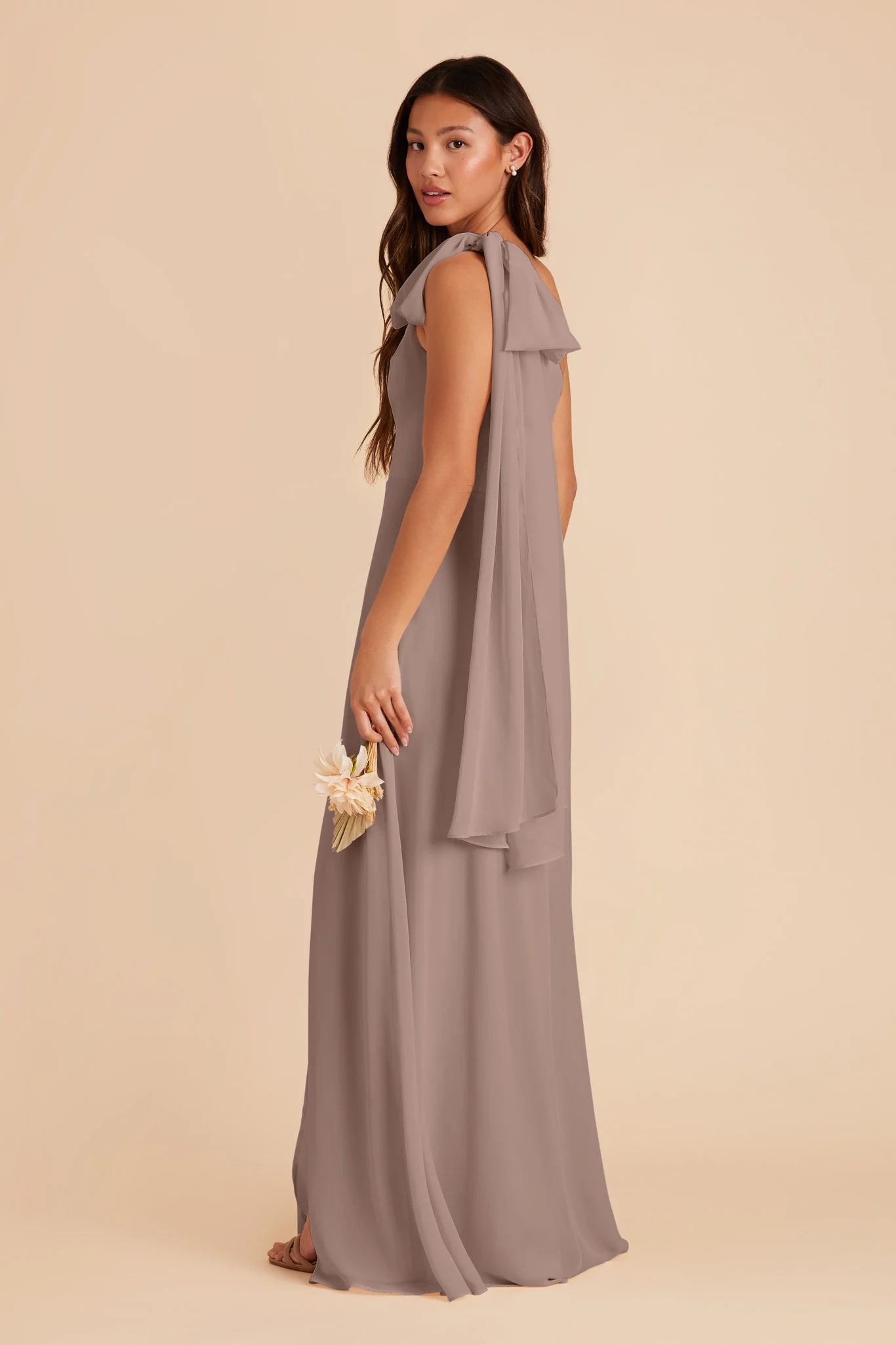 Melissa Chiffon Dress - Toffee - Image 6