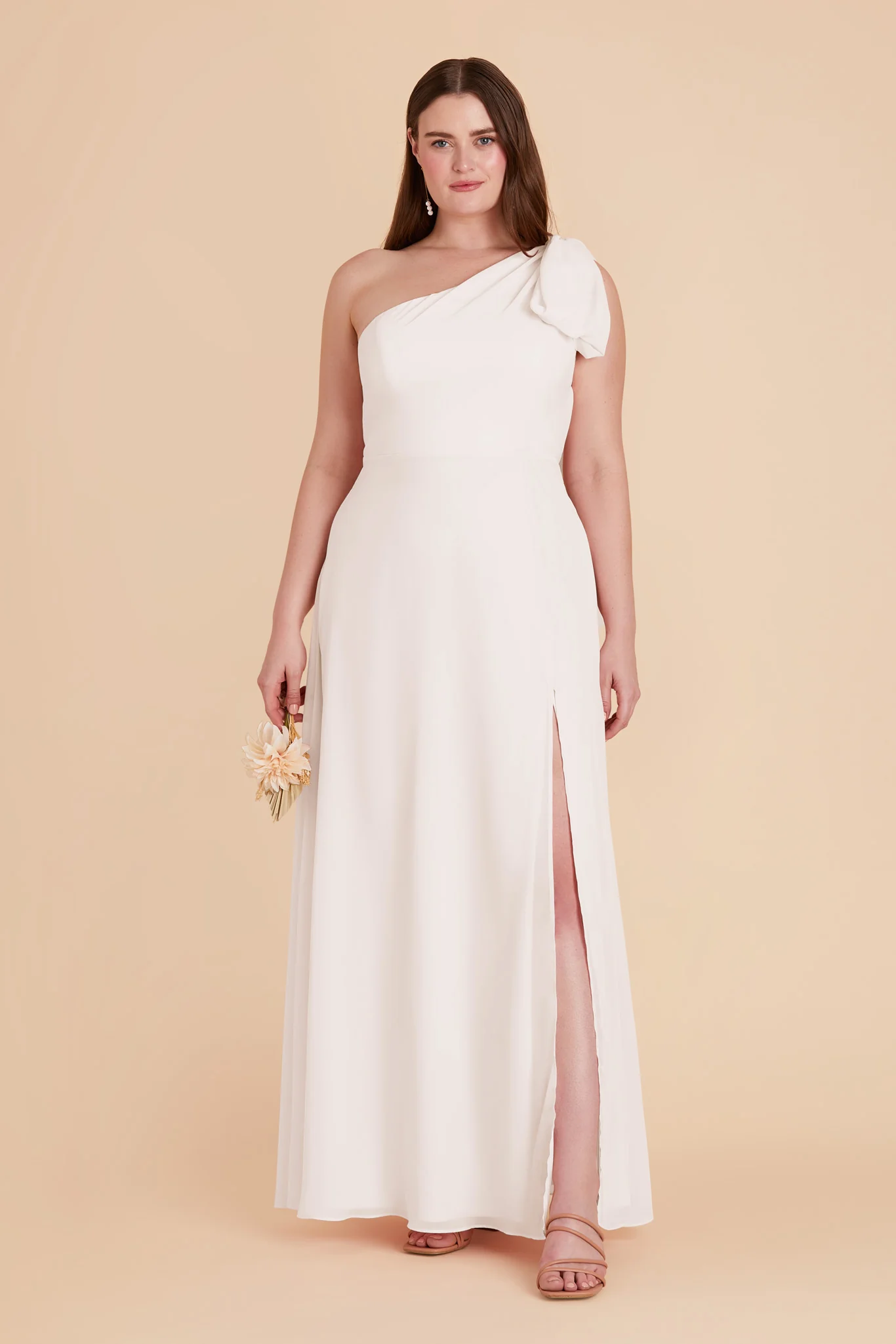 Melissa Chiffon Dress - White - Image 8
