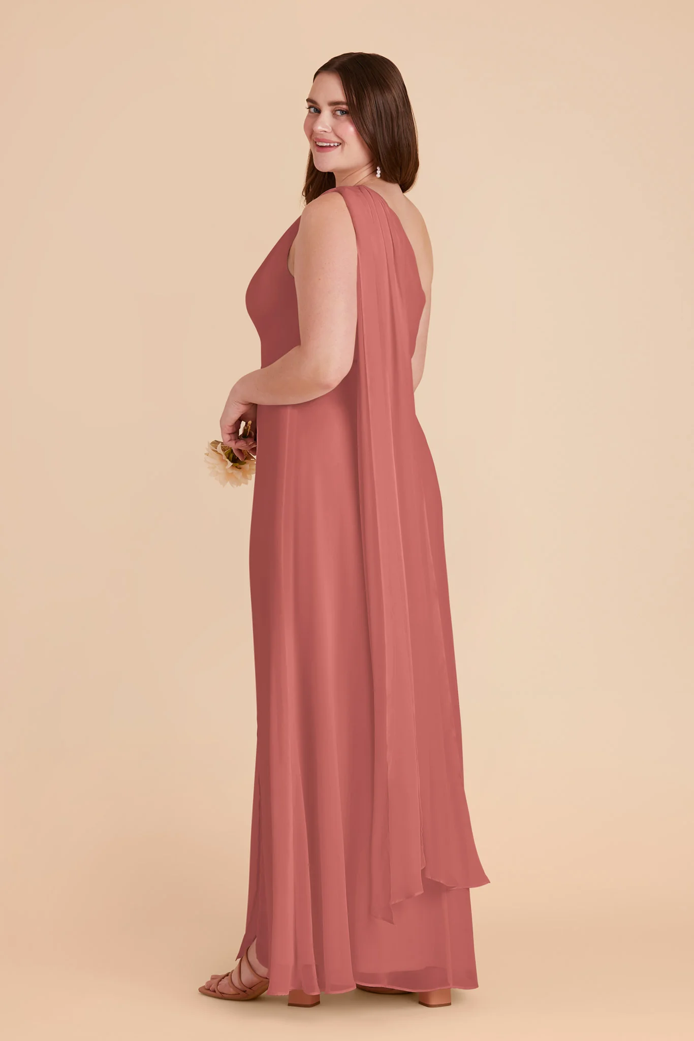 Melissa Chiffon Dress - Wild Rose - Image 10