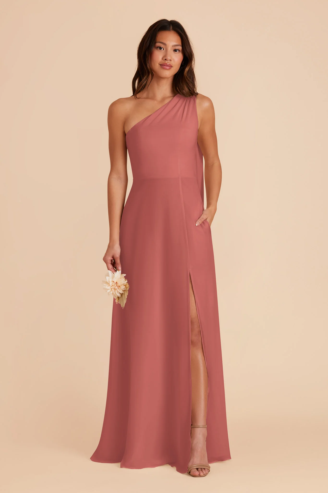 Melissa Chiffon Dress - Wild Rose - Image 4