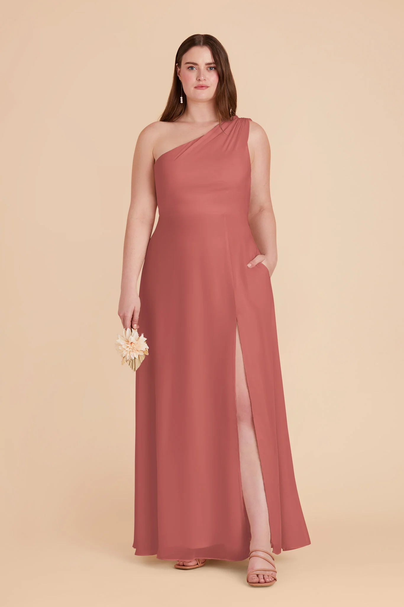 Melissa Chiffon Dress - Wild Rose - Image 9