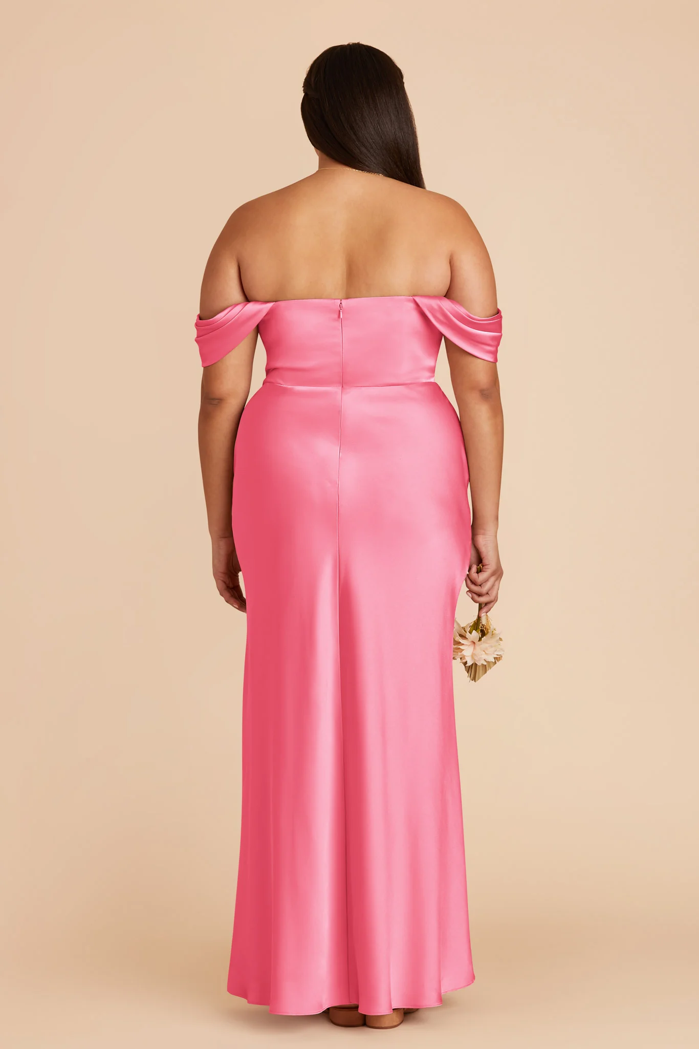 Mia Matte Satin Dress - Bon Bon Pink - Image 11
