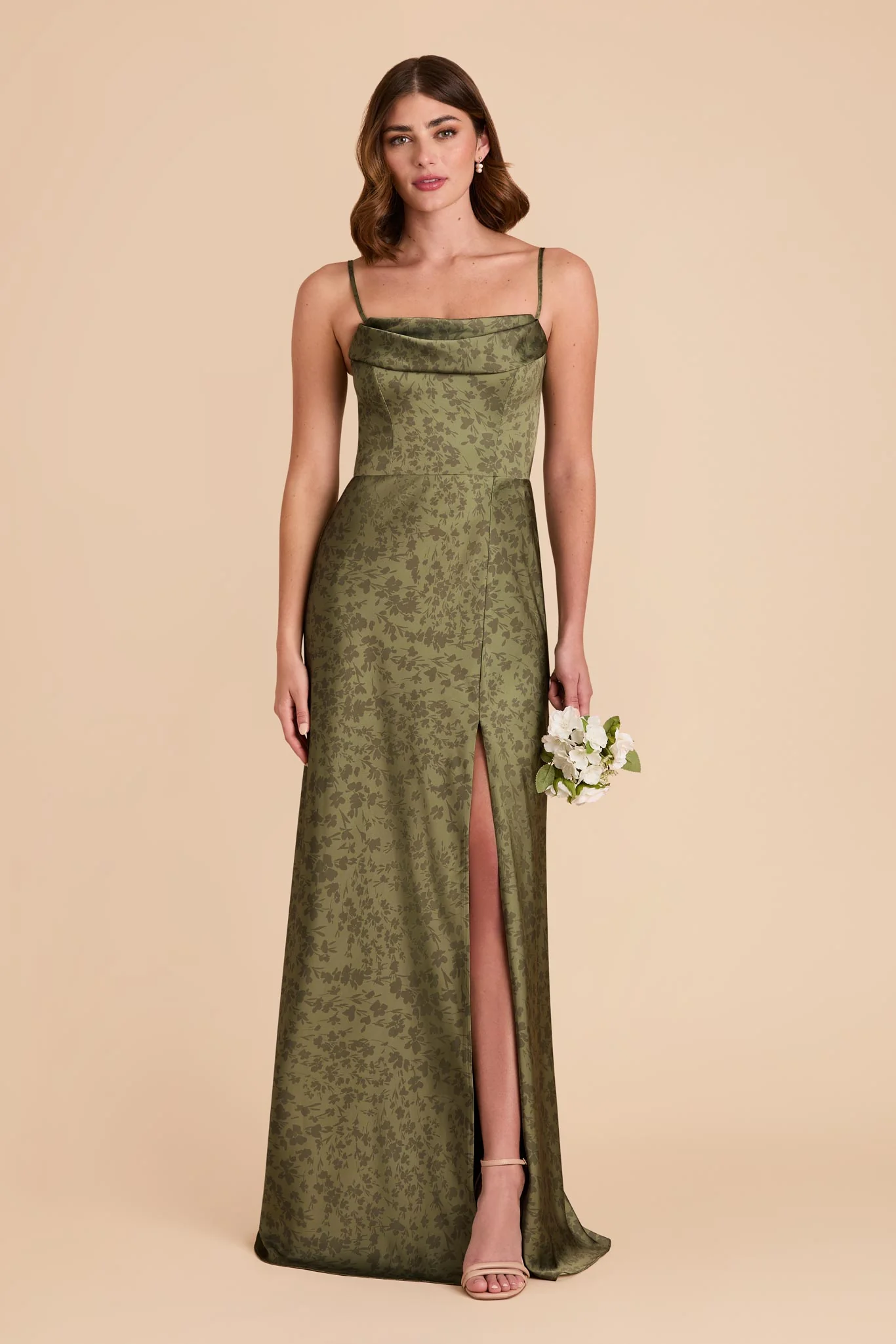 Mia Matte Satin Dress - Bright Martini Dreamy Floral - Image 3