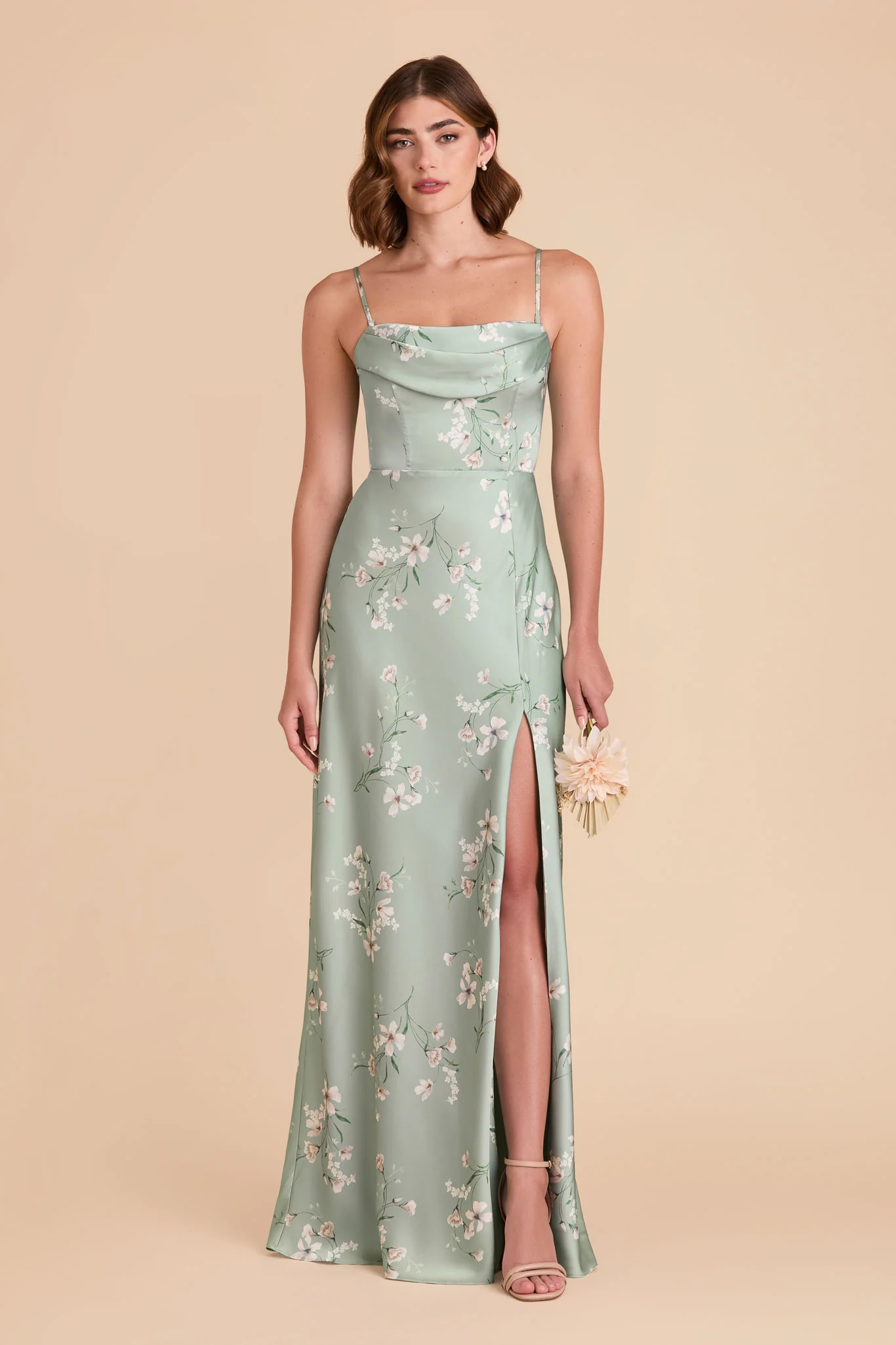 Mia Matte Satin Dress - Sage Le Fleur - Image 2