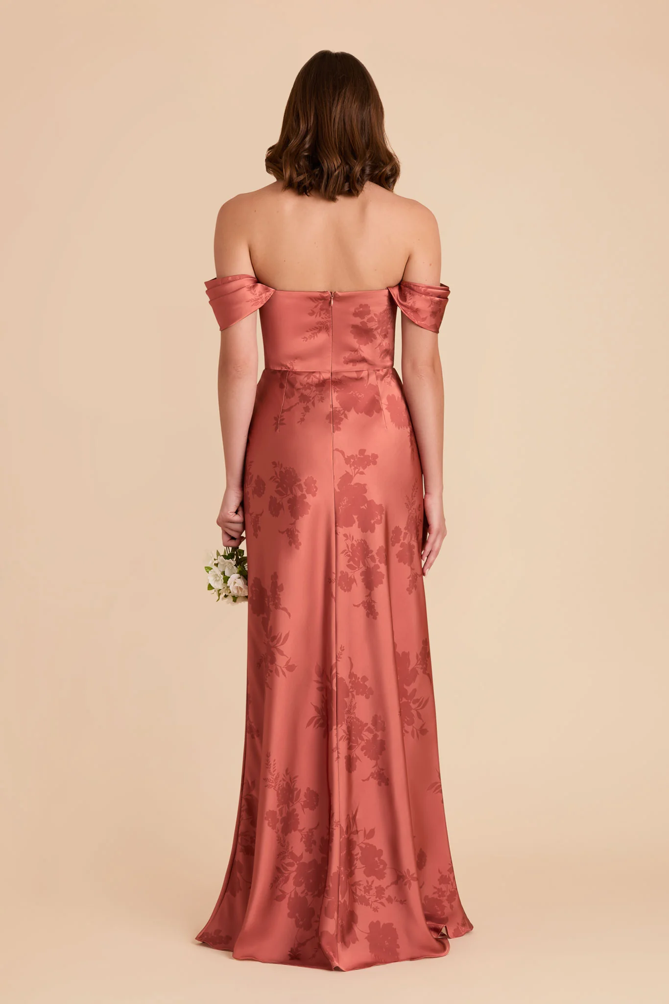 Mia Matte Satin Dress - Wild Rose Whimsical Blooms - Image 8