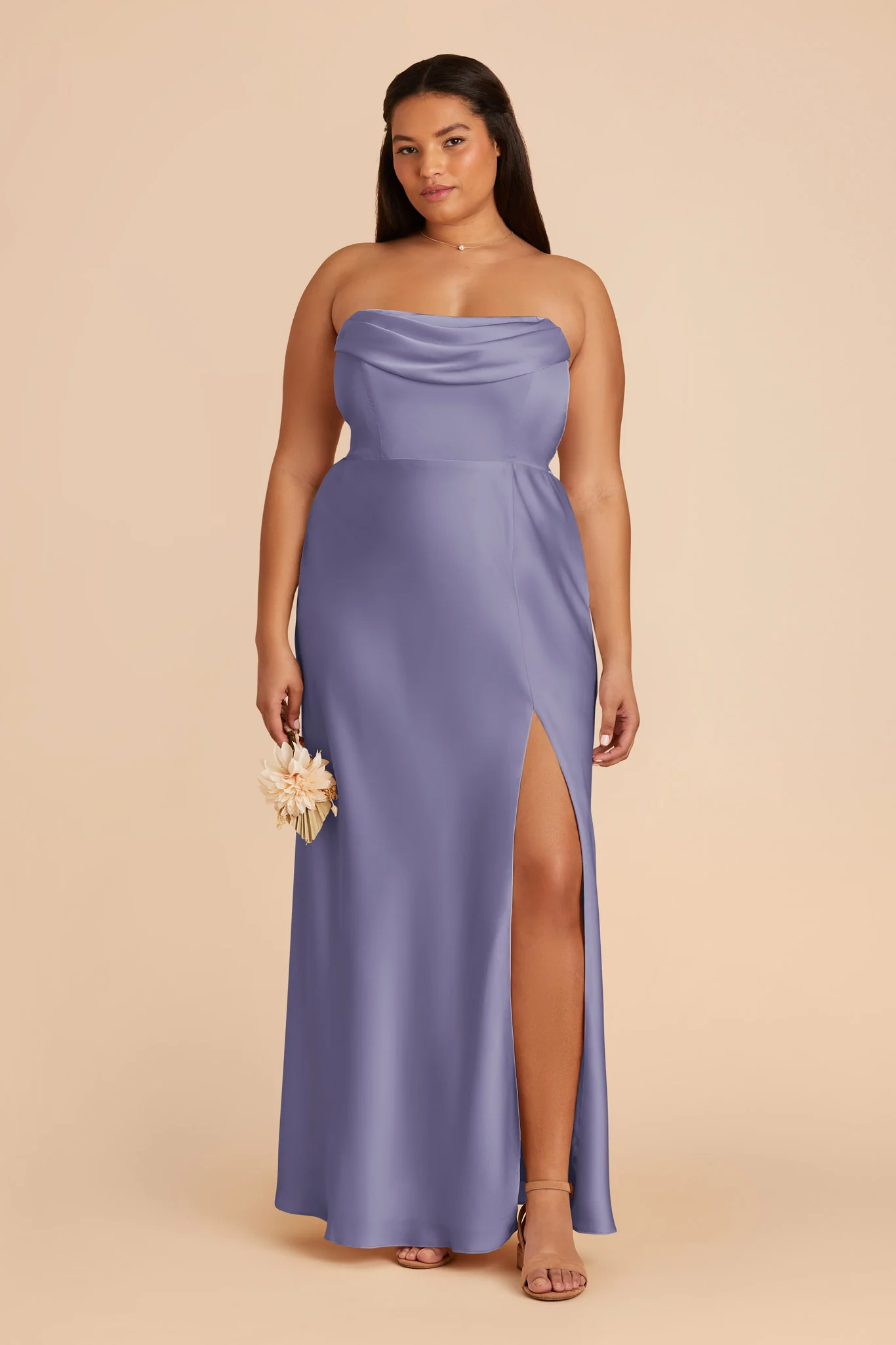 Mia Matte Satin Dress - Wisteria - Image 10
