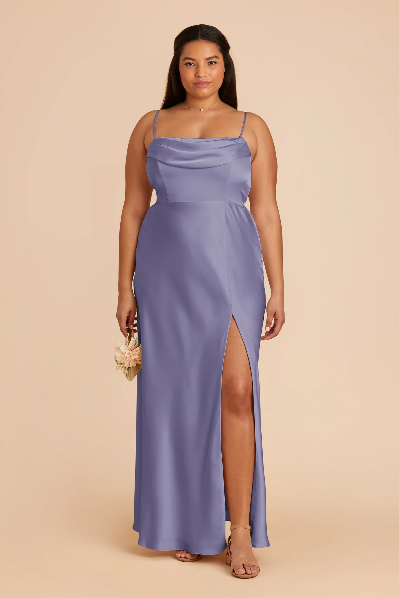 Mia Matte Satin Dress - Wisteria - Image 11