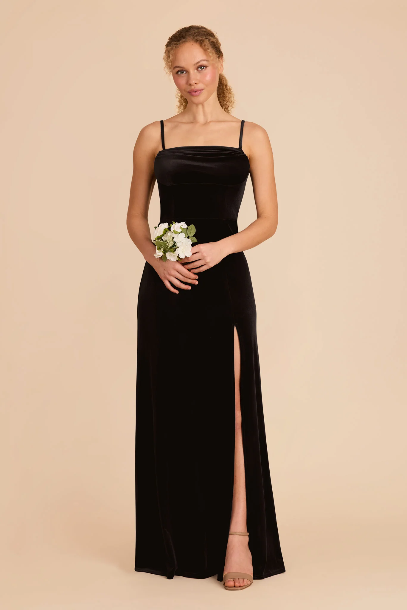 Mia Velvet Dress - Black - Image 4