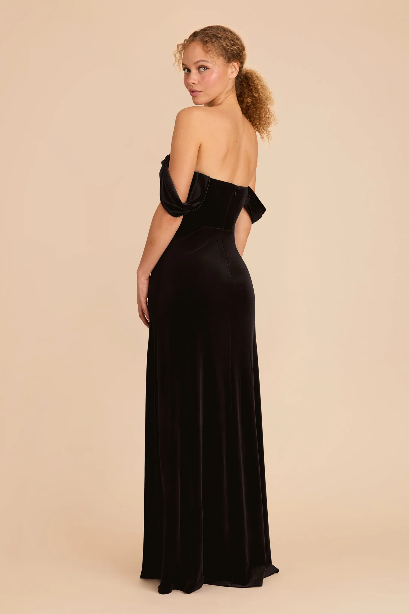Mia Velvet Dress - Black - Image 6