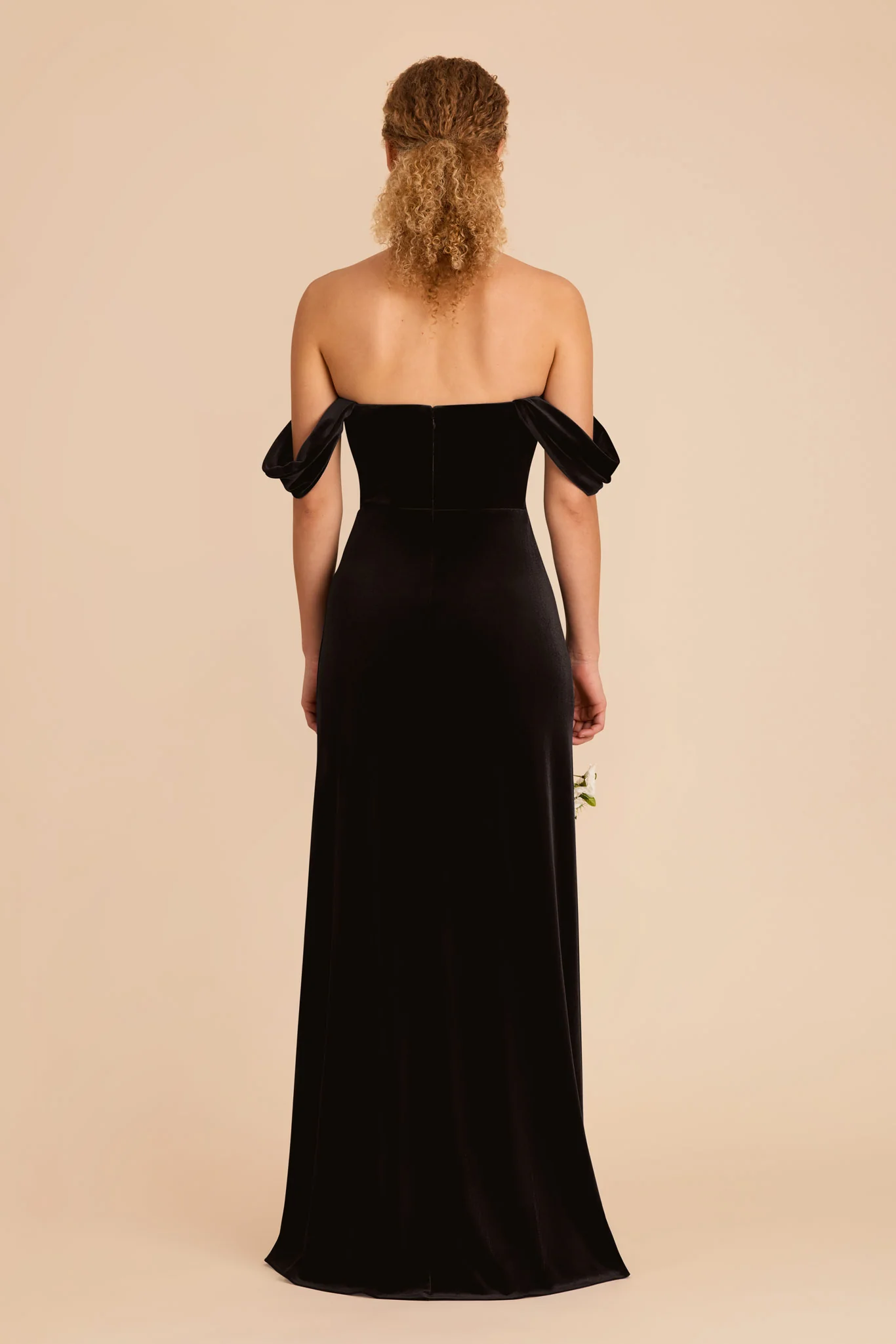 Mia Velvet Dress - Black - Image 7