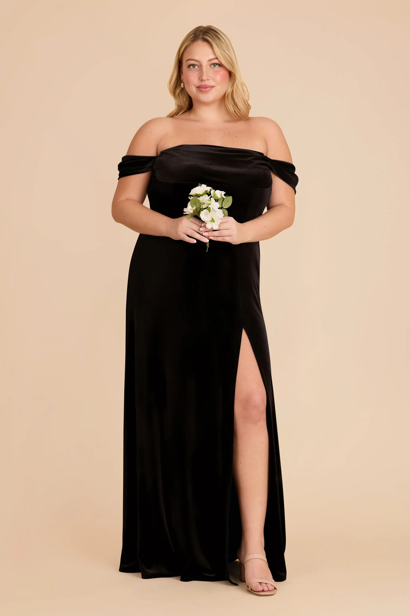 Mia Velvet Dress - Black - Image 8