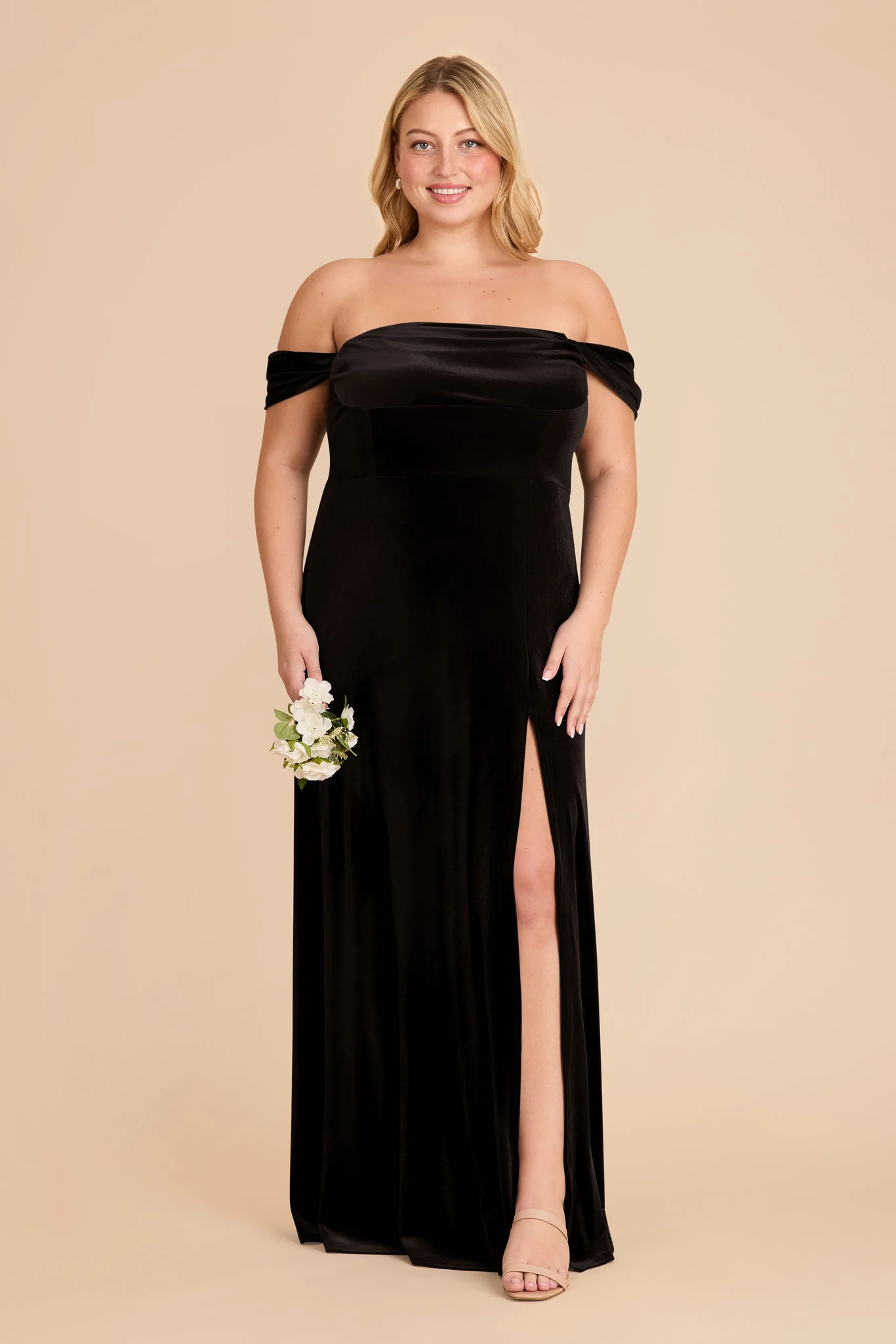 Mia Velvet Dress - Black - Image 9
