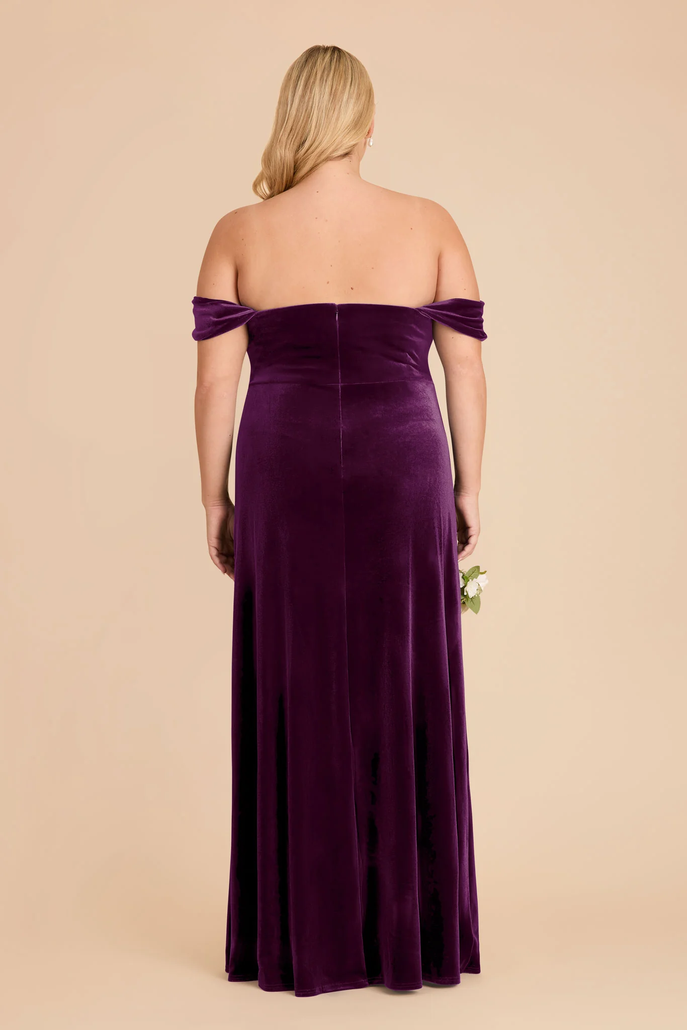 Mia Velvet Dress - Fig - Image 12