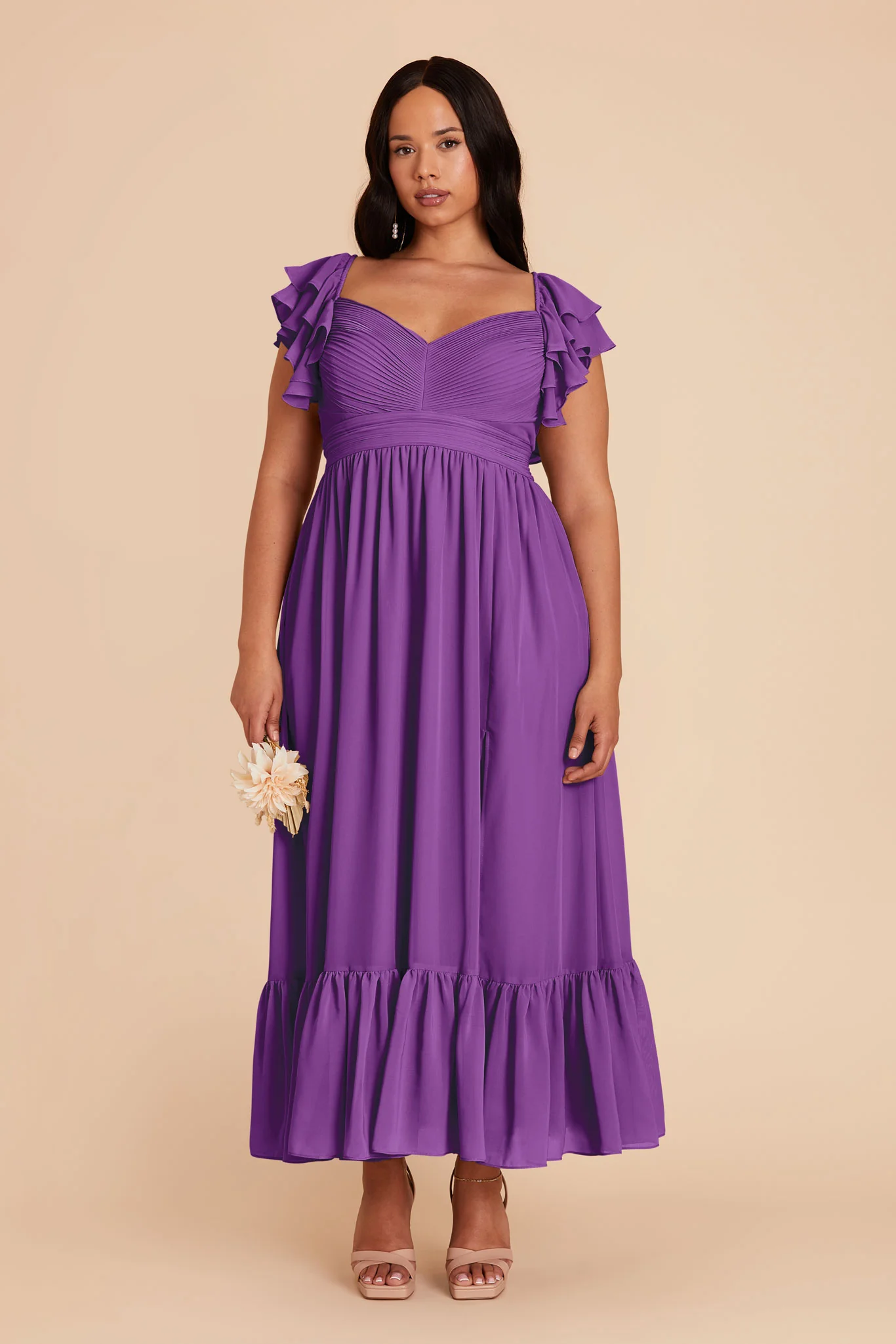 Michelle Chiffon Dress - Amethyst - Image 2