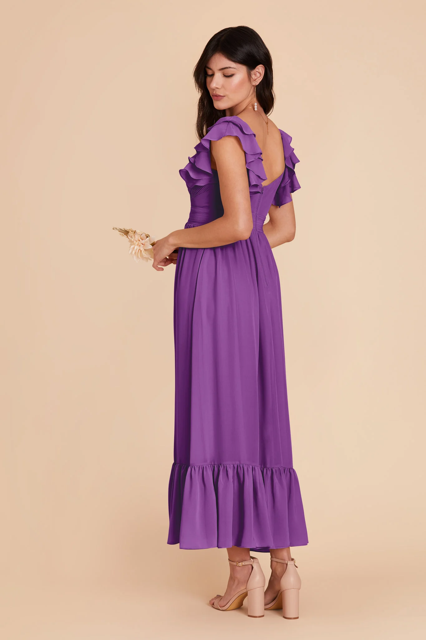 Michelle Chiffon Dress - Amethyst - Image 4