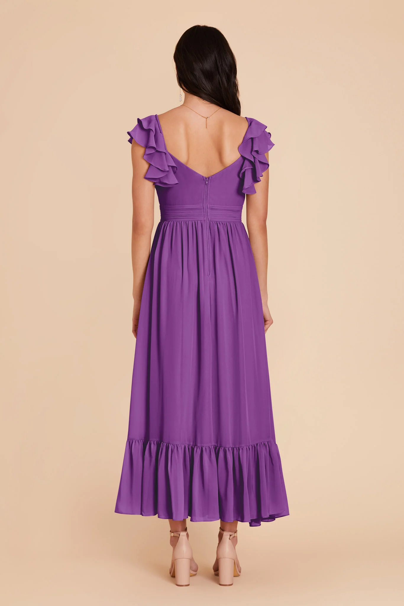 Michelle Chiffon Dress - Amethyst - Image 6