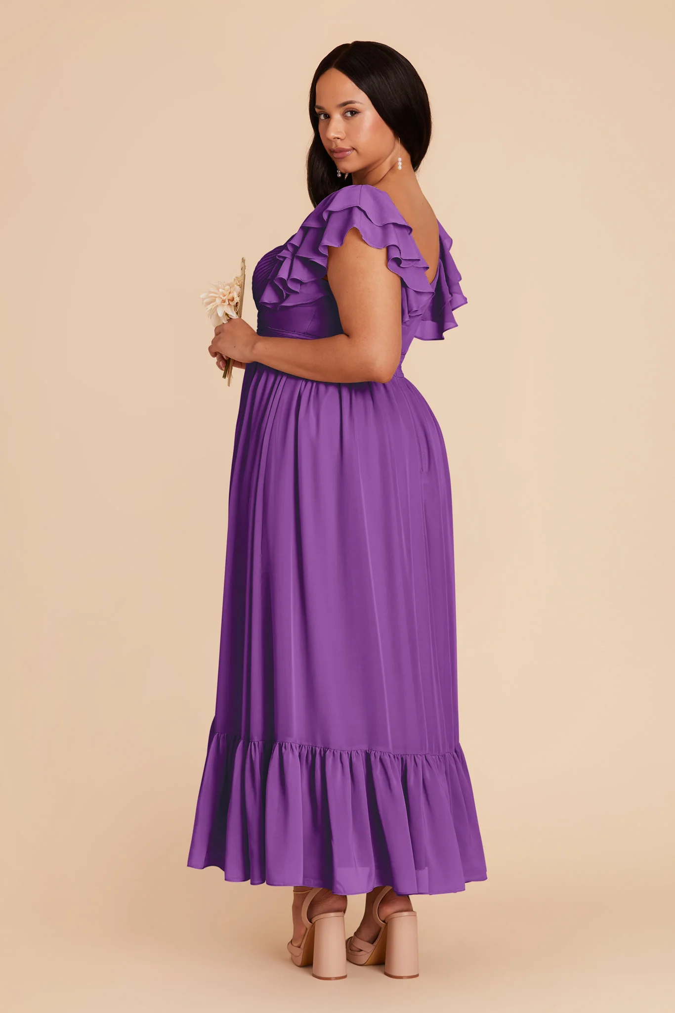Michelle Chiffon Dress - Amethyst - Image 9