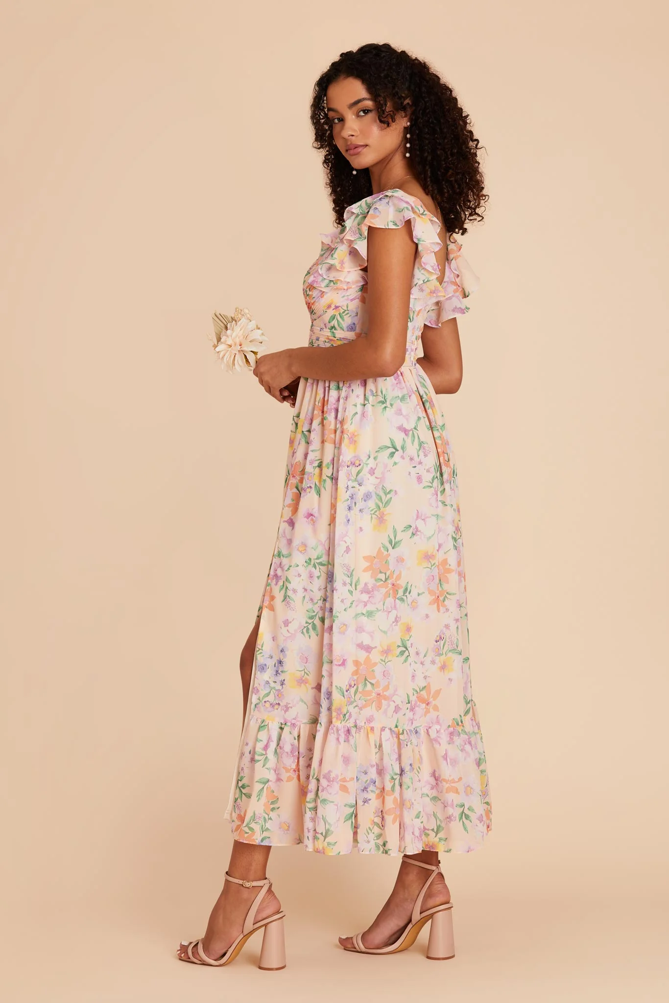 Michelle Chiffon Dress - Botanical Blooms - Image 2
